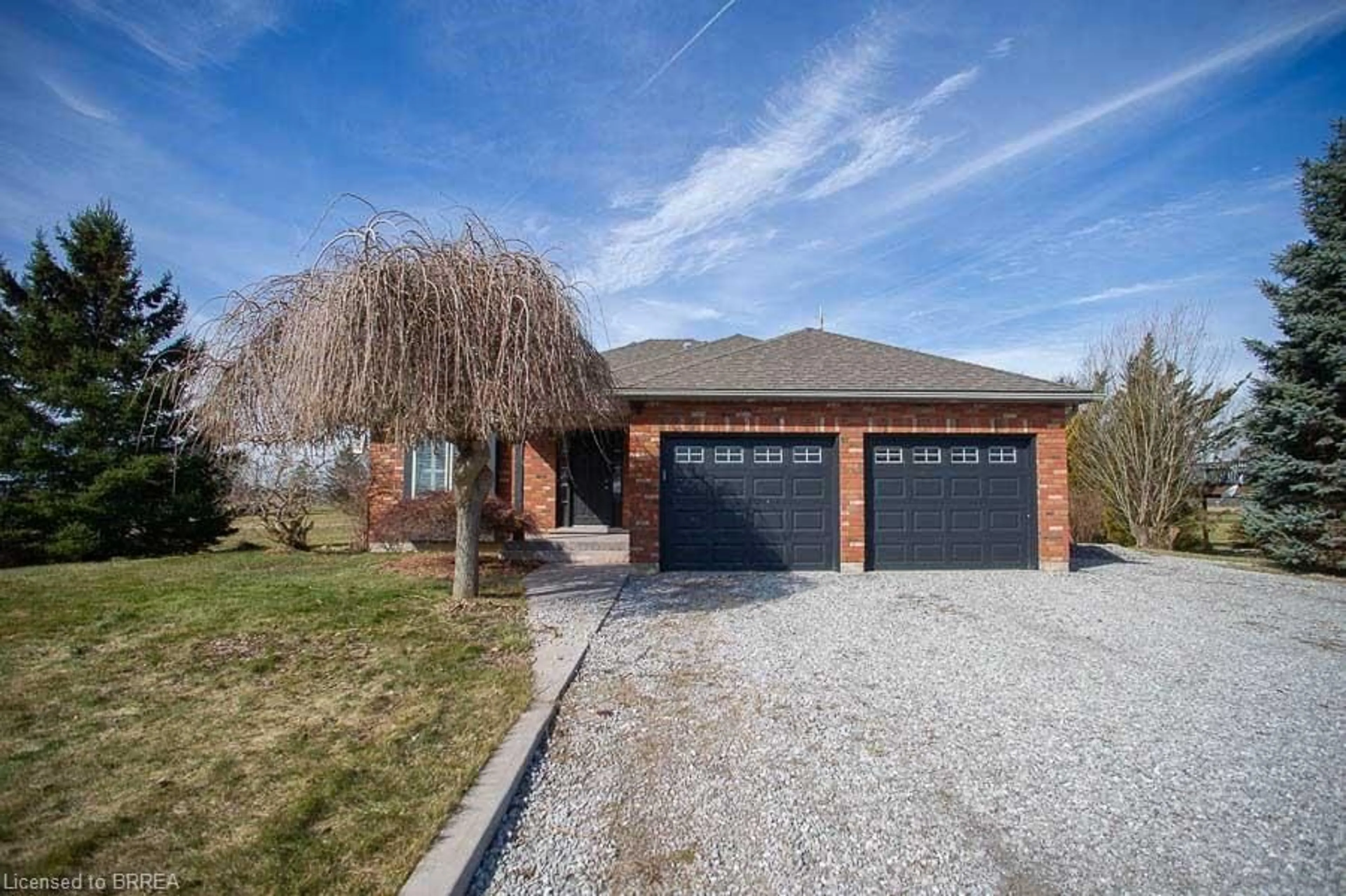 Home with brick exterior material, street for 307 Brant County Rd 18, Brantford Ontario N3T 5L9