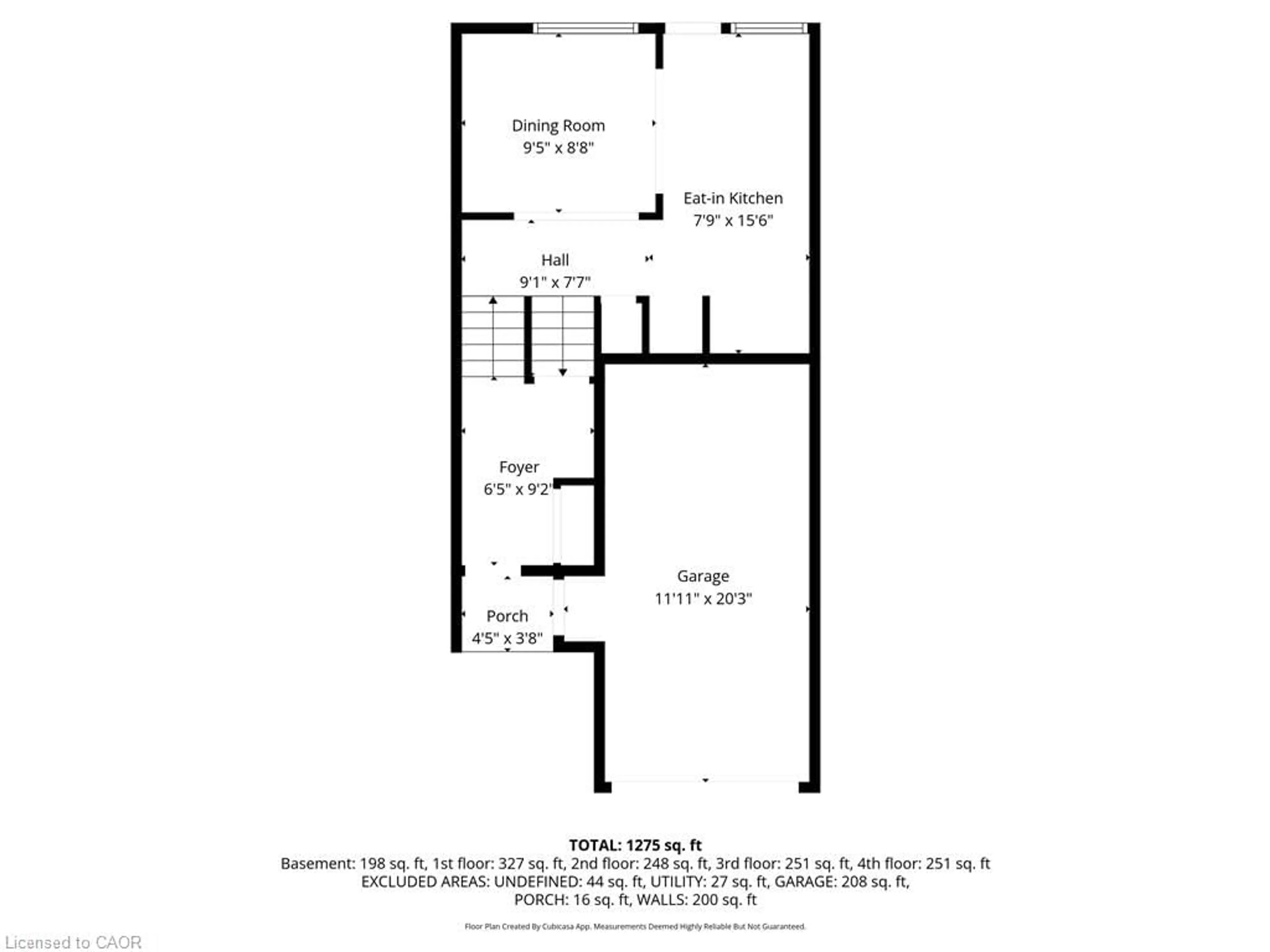 Floor plan for 444 Stone Church Rd #7, Hamilton Ontario L9B 1R1