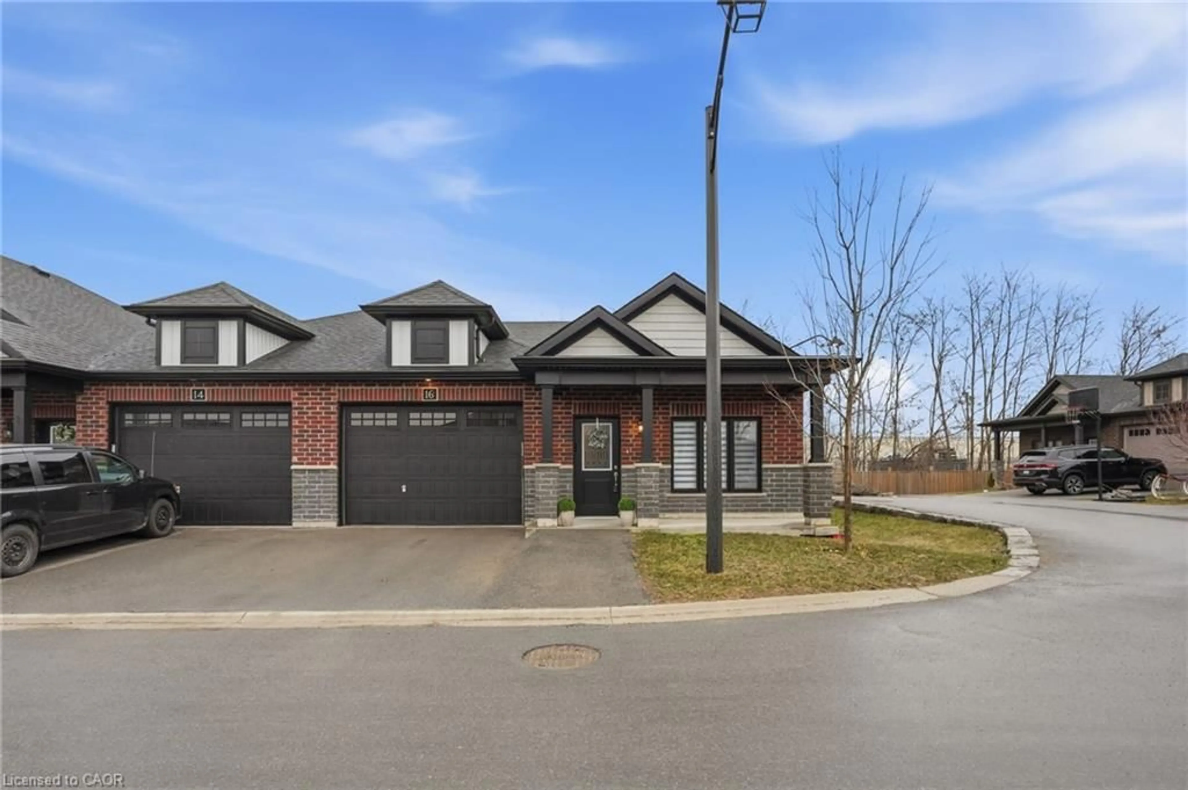 Home with brick exterior material, street for 16 Brookfield Lane, Simcoe Ontario N3Y 0E8