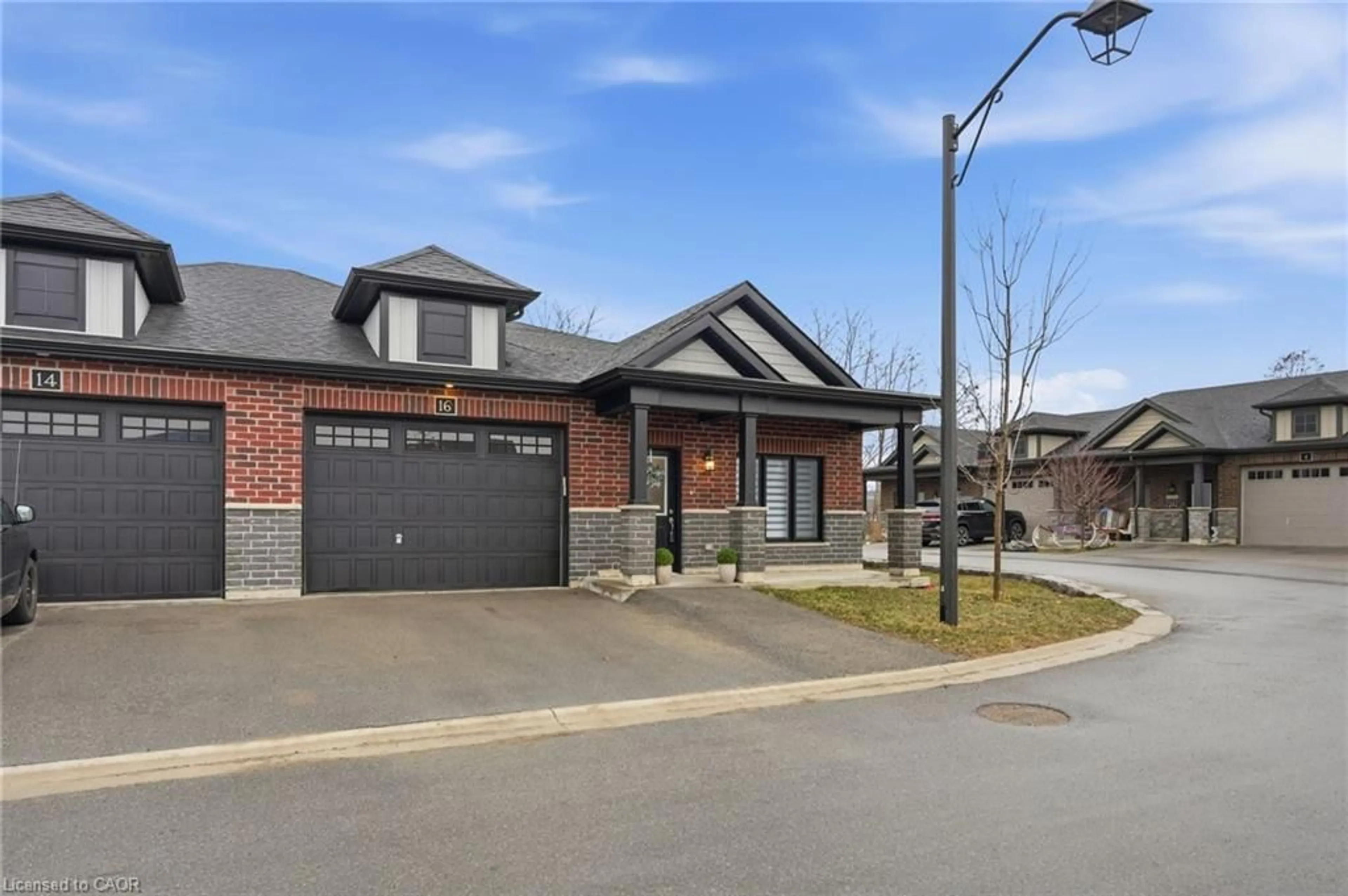 Home with brick exterior material, street for 16 Brookfield Lane, Simcoe Ontario N3Y 0E8