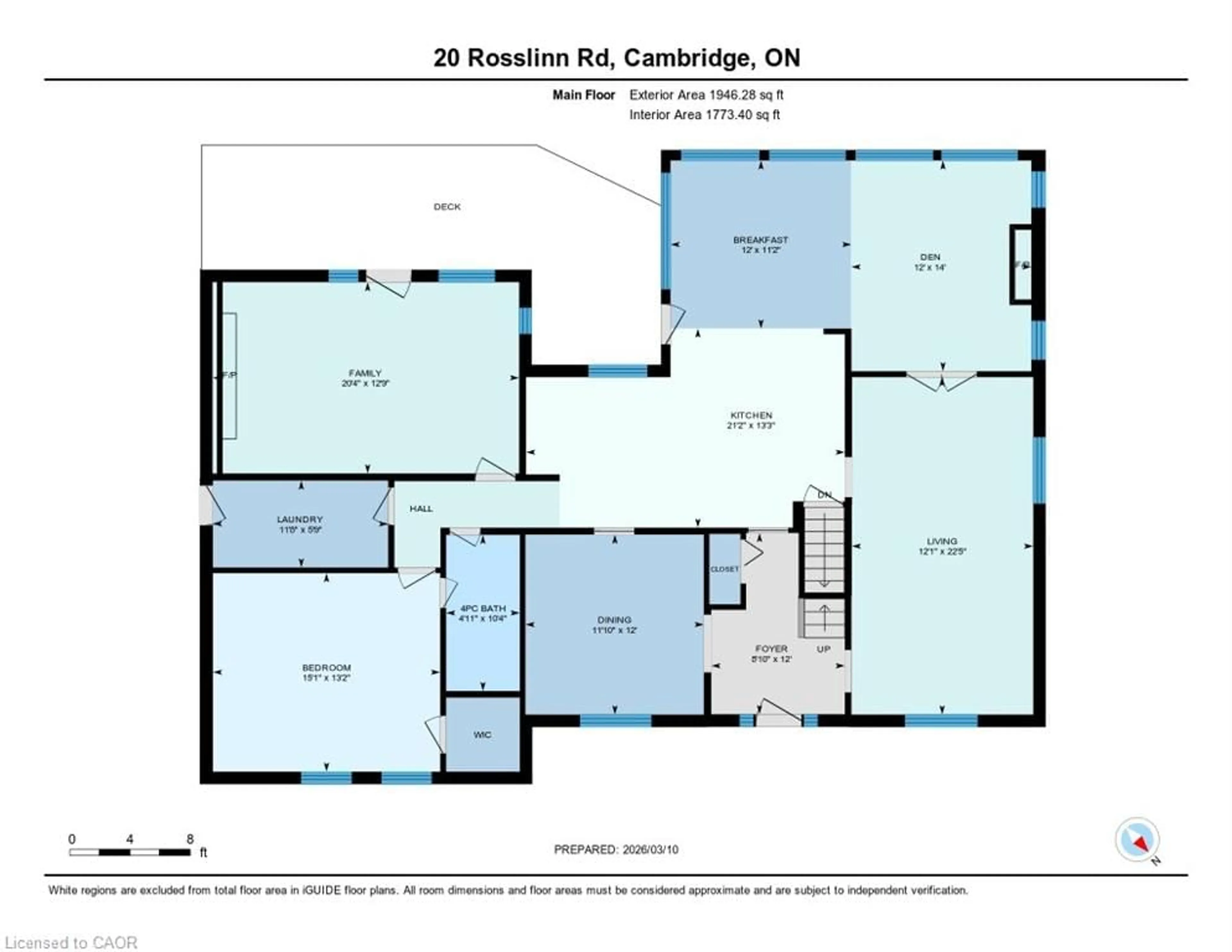 Floor plan for 20 Rosslinn Rd, Cambridge Ontario N1S 3K1