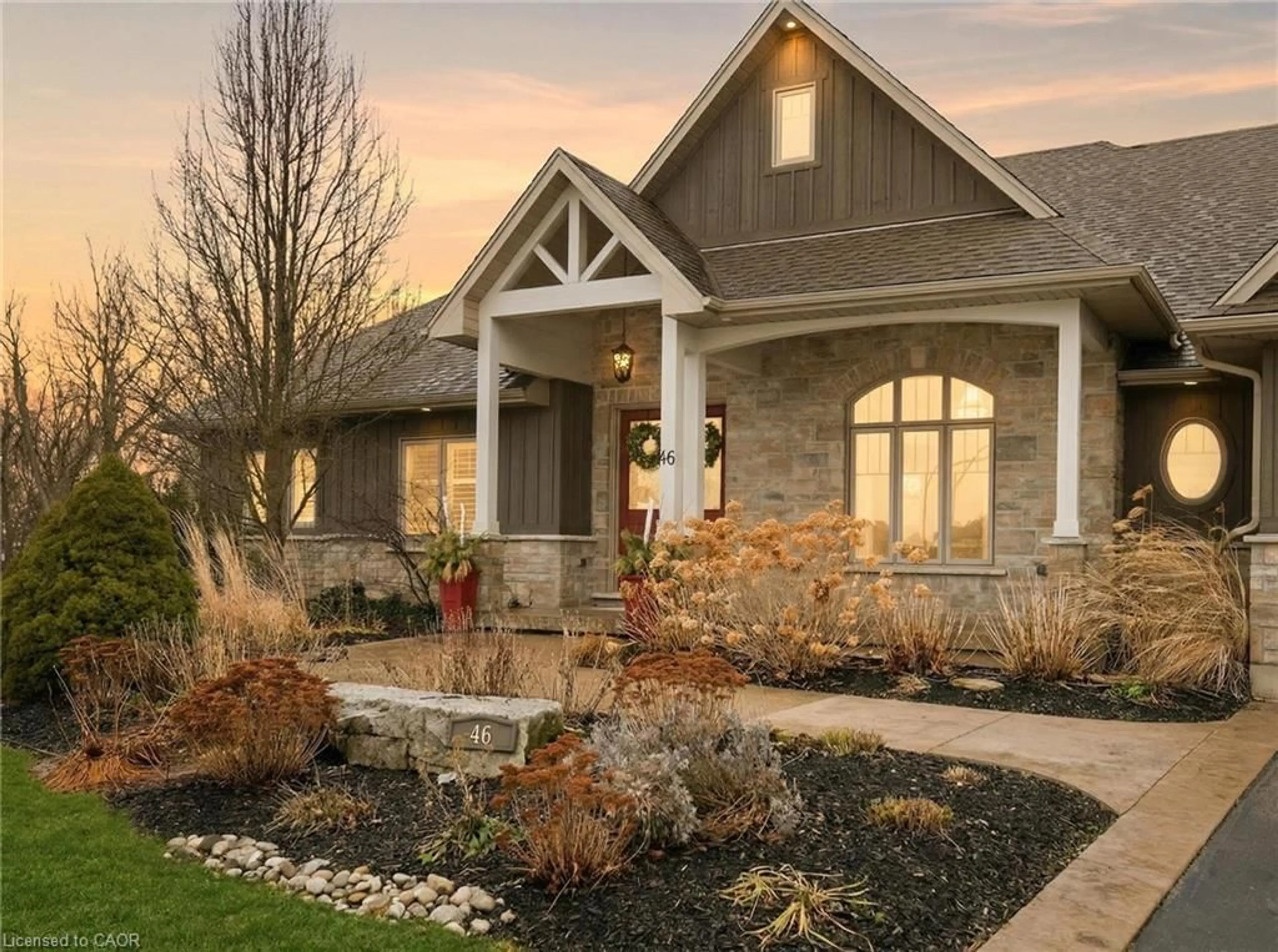 Home with brick exterior material, street for 46 Woodside Dr, Mount Pleasant Ontario N0E 1K0