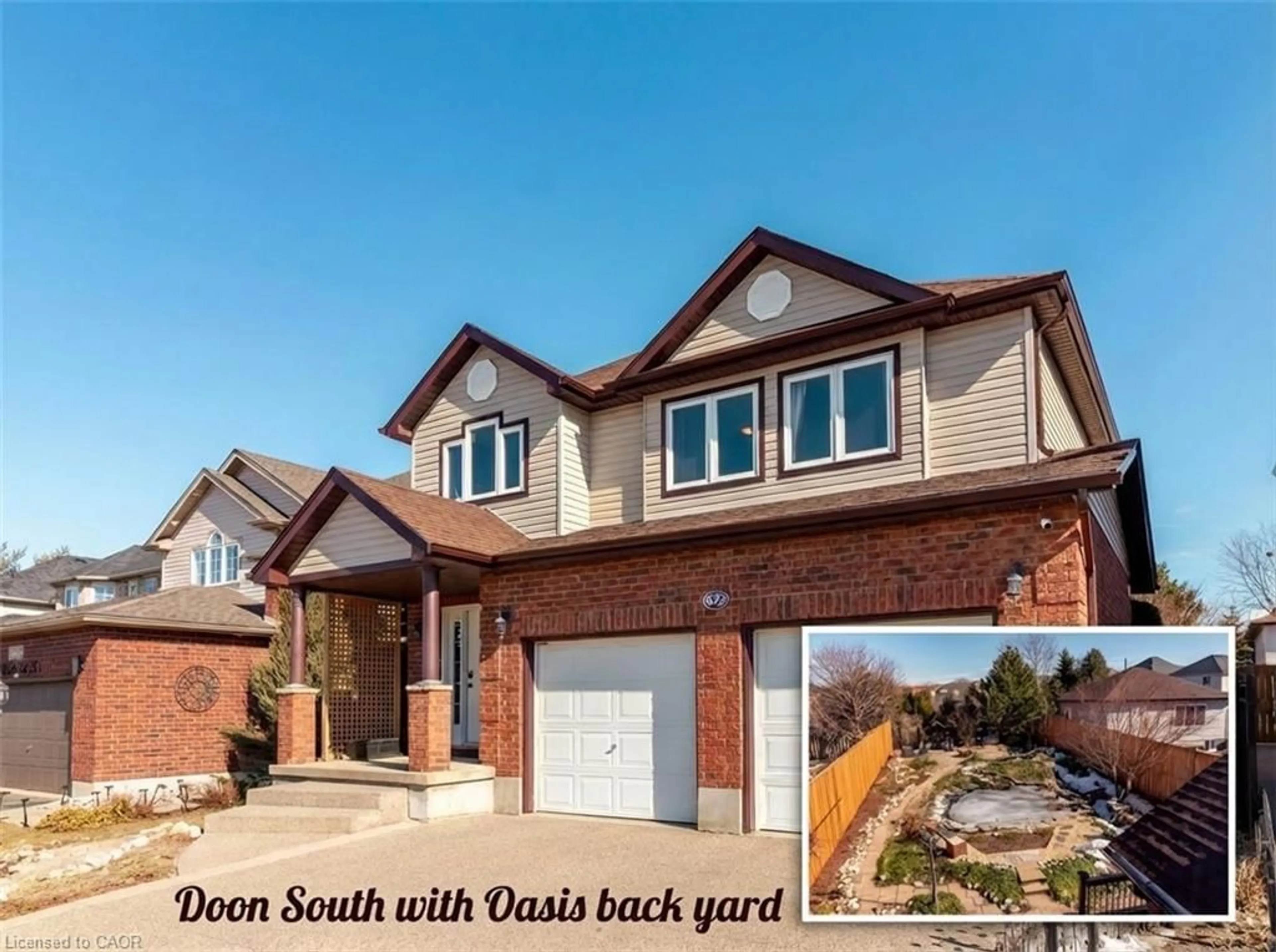 Home with brick exterior material, street for 622 Doon South Dr, Kitchener Ontario N2P 2X4