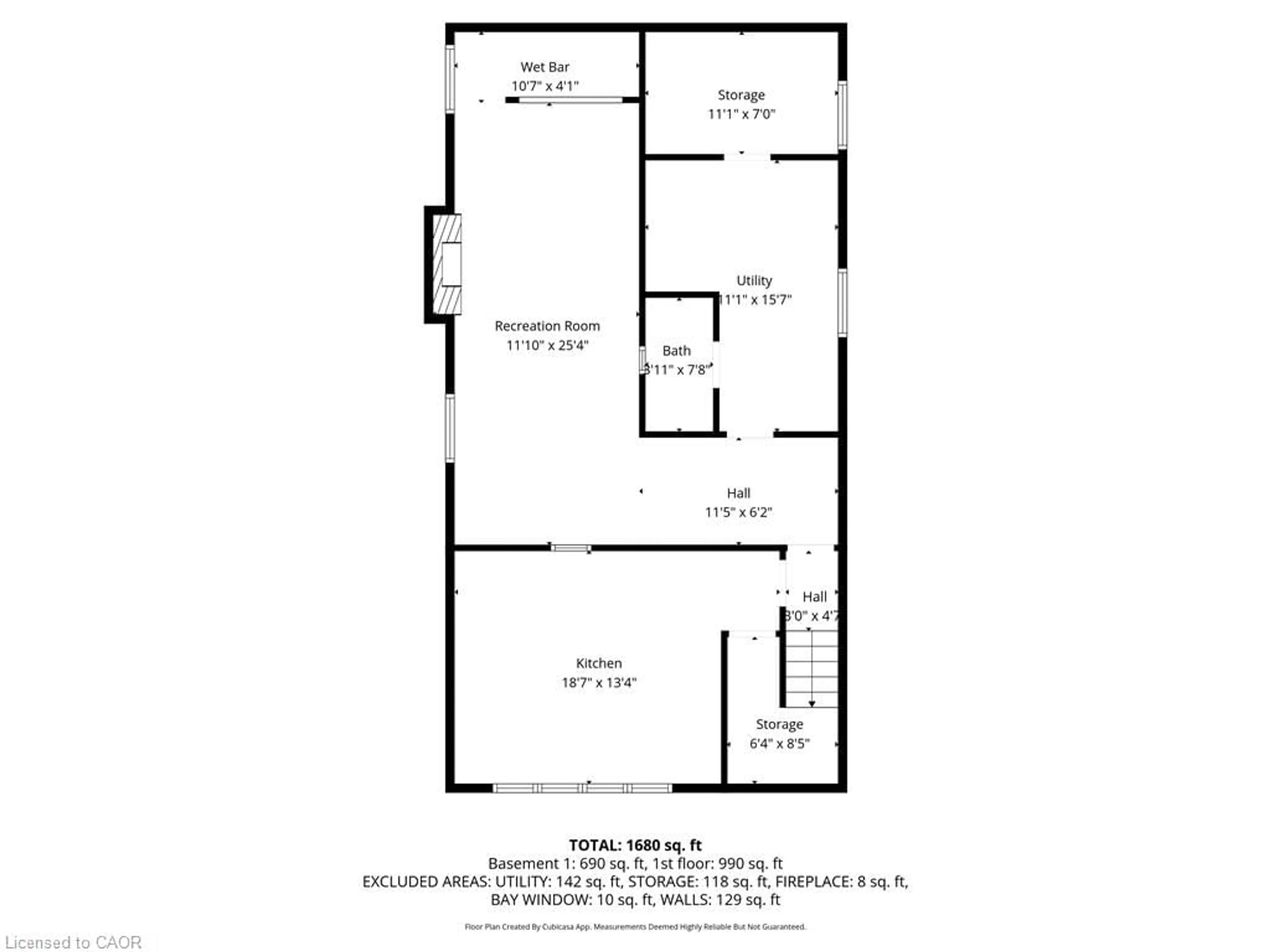 Floor plan for 83 Riverdale Dr, Hamilton Ontario L8E 1K2