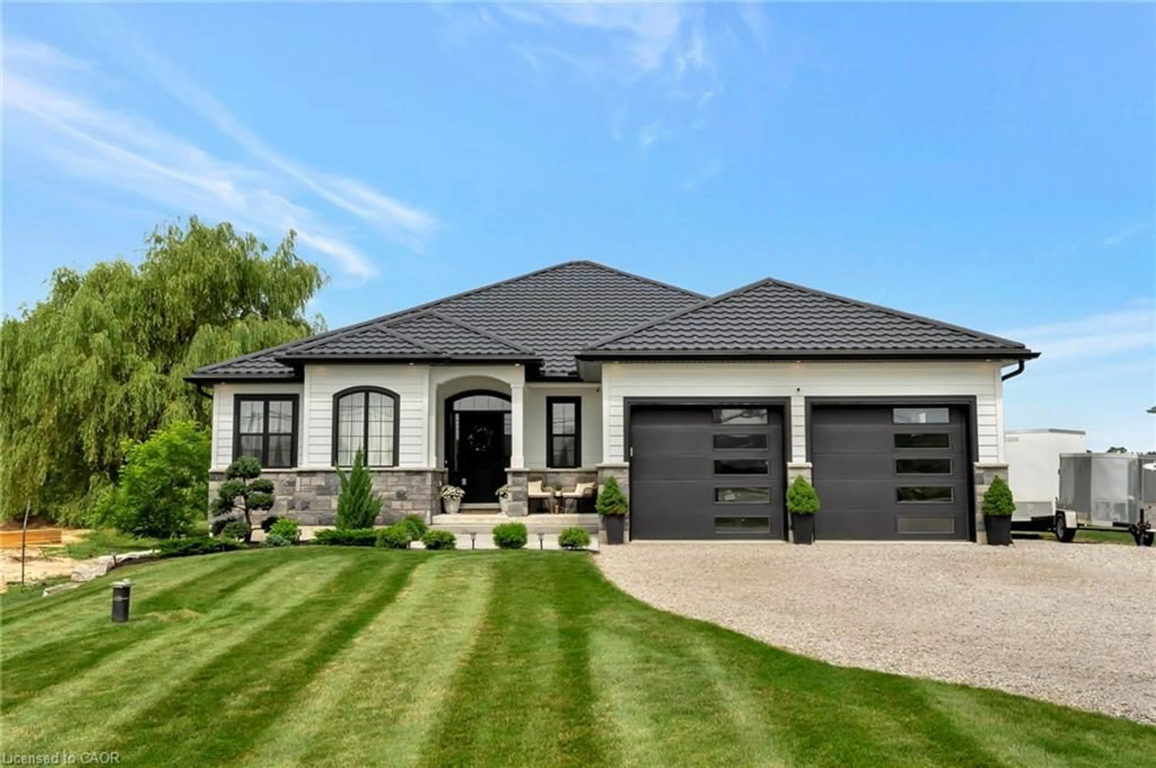 Home with brick exterior material, street for 11715 Plank Rd, Eden Ontario N0J 1H0