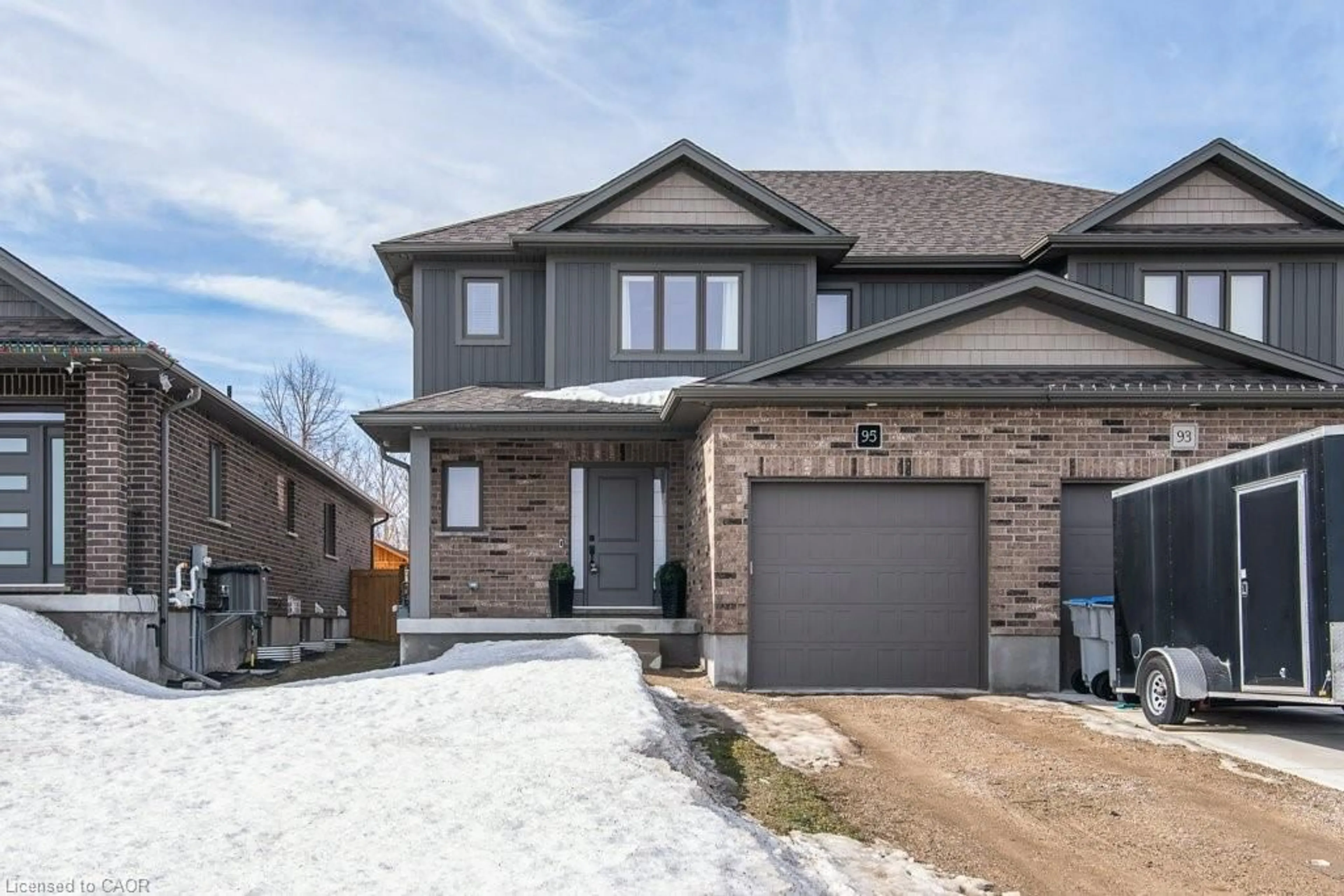 Home with brick exterior material, street for 95 Pugh St, Milverton Ontario N0K 1M0