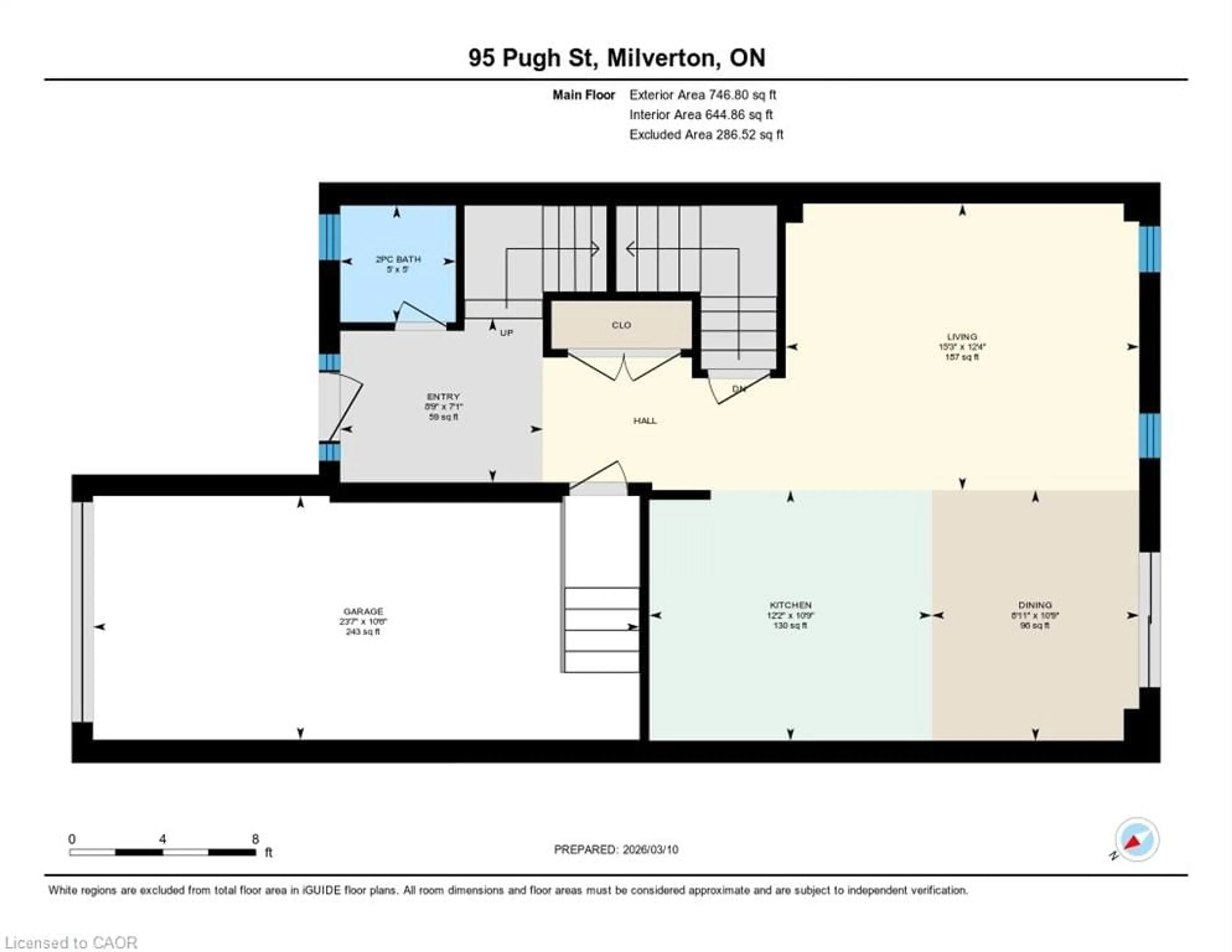 Floor plan for 95 Pugh St, Milverton Ontario N0K 1M0