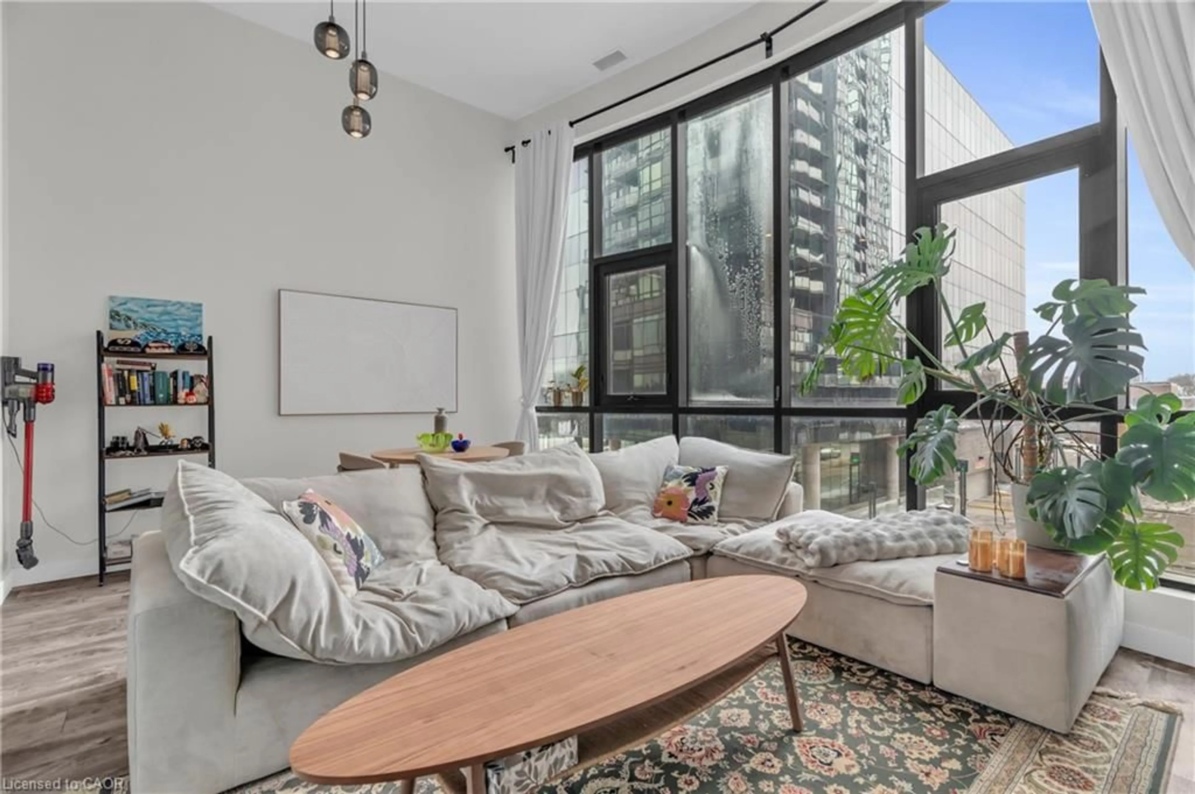 Living room with furniture, unknown for 100 Garment St #216, Kitchener Ontario N2G 0C3