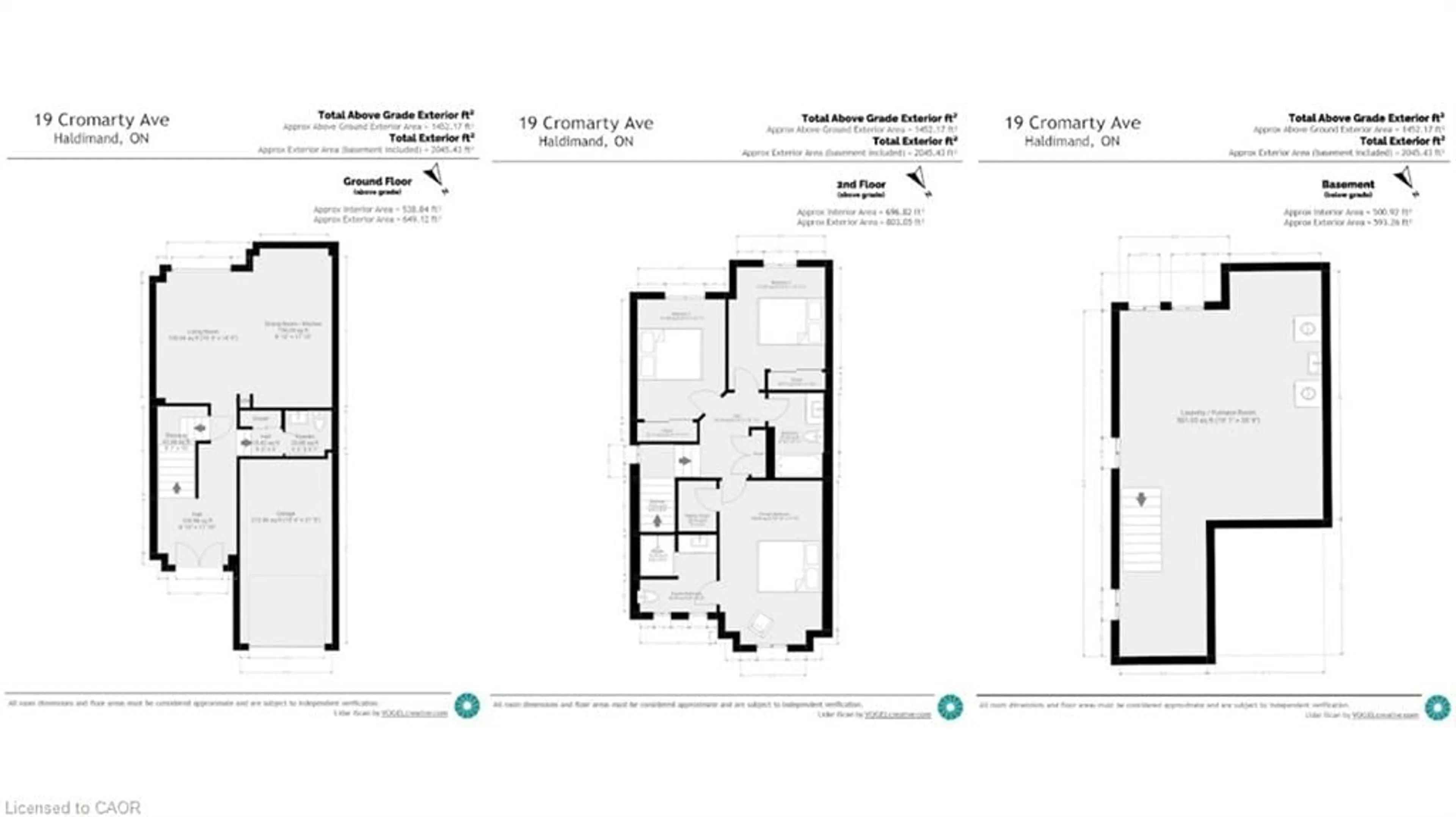 Floor plan for 19 Cromarty Ave, Caledonia Ontario N3W 0B6