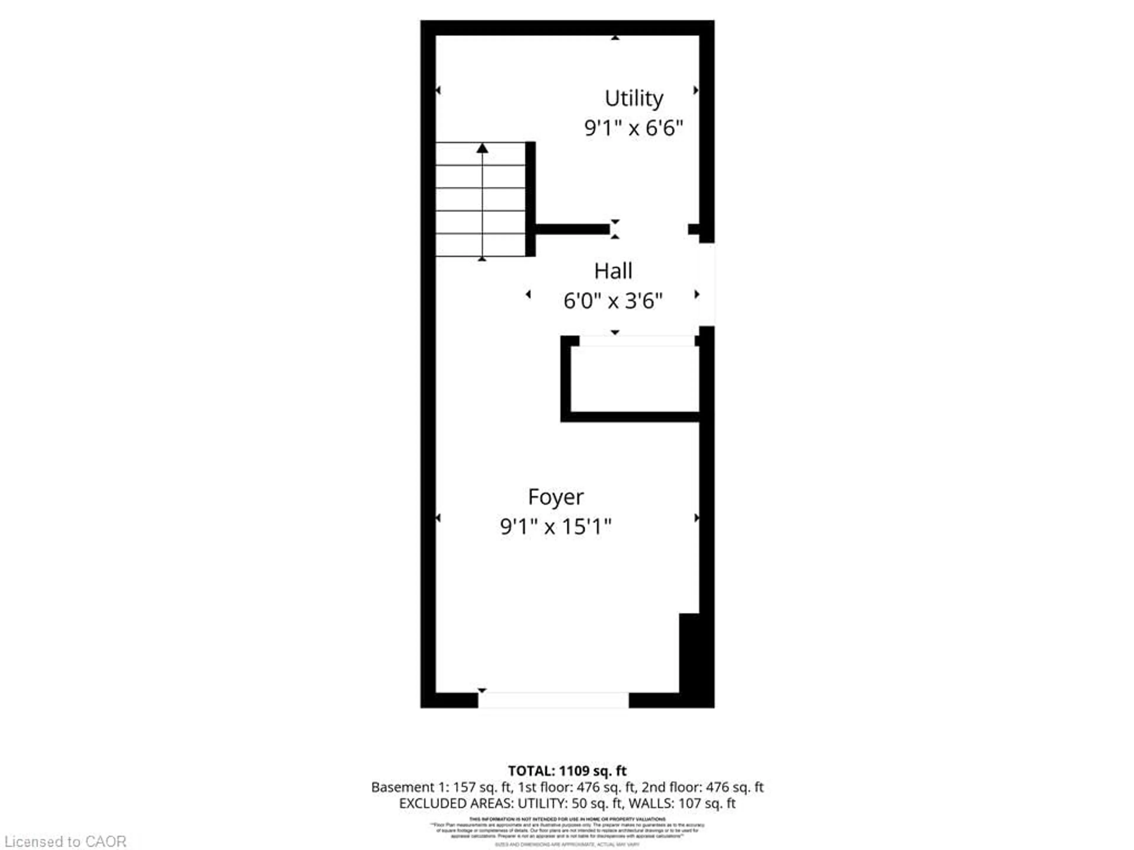 Floor plan for 94 Dryden Lane, Hamilton Ontario L8H 0B6