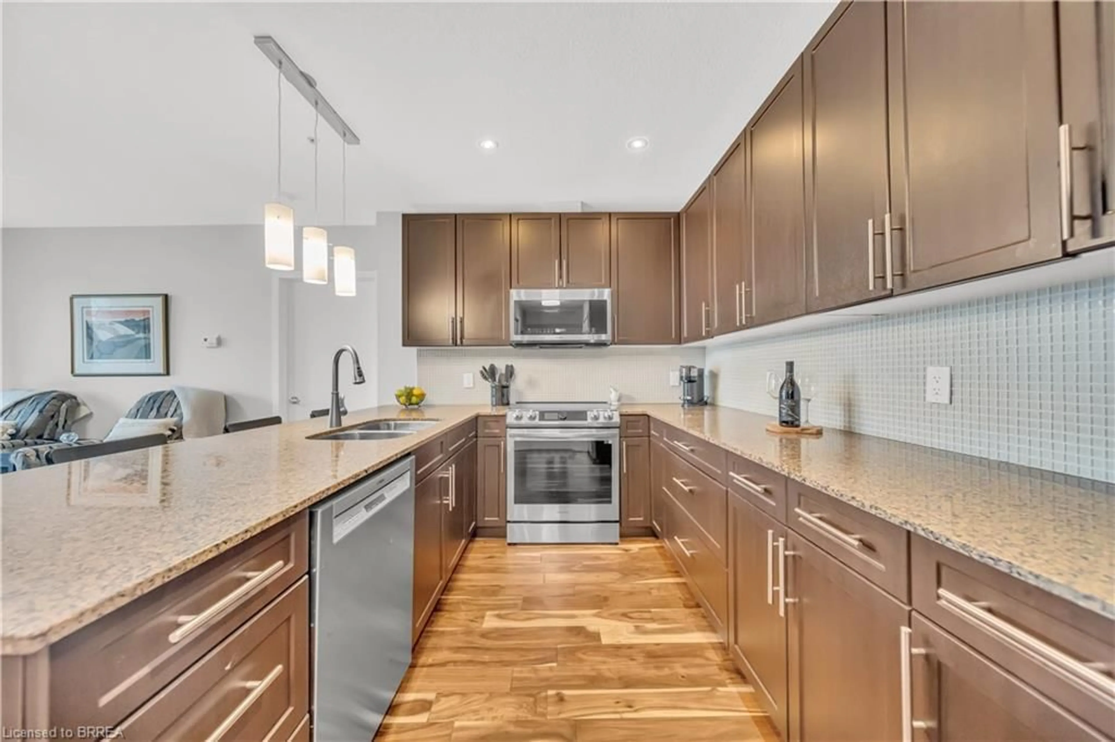 Open concept kitchen, unknown for 188 King St #214, Waterloo Ontario N2J 0C6