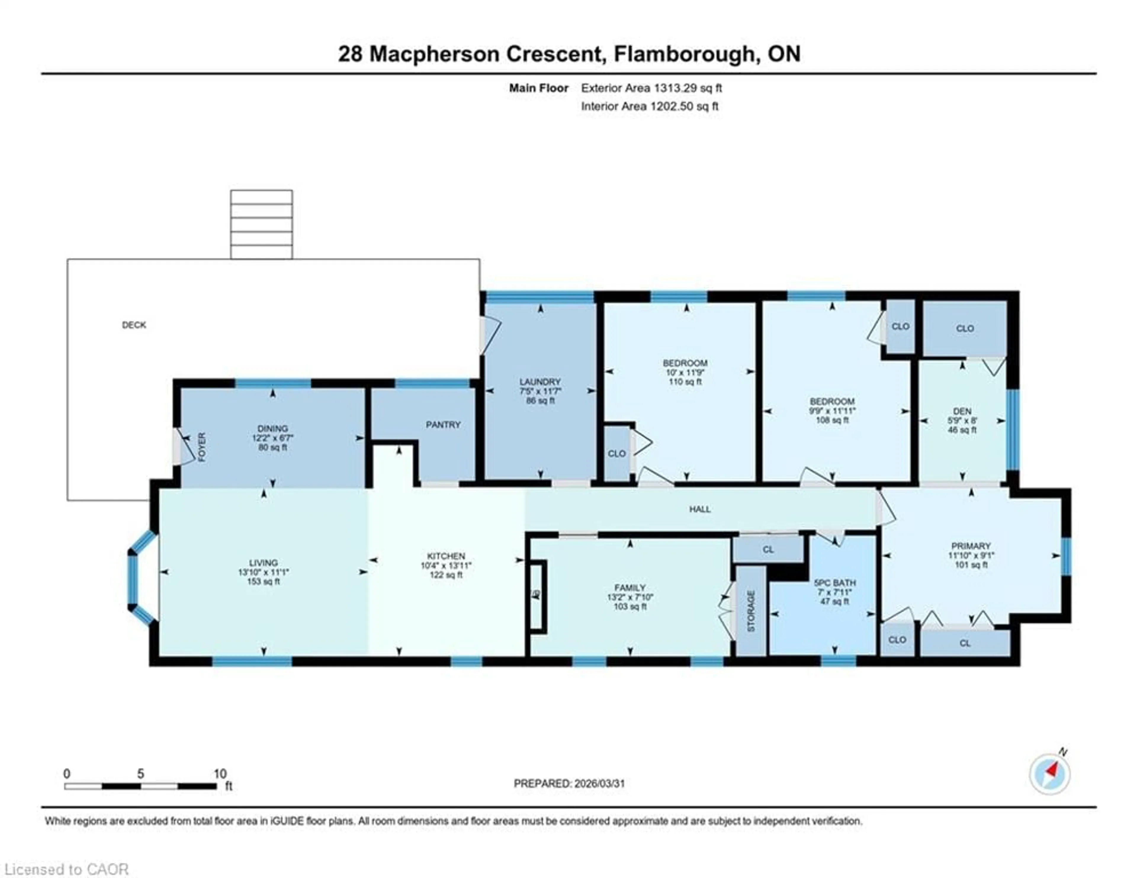 Floor plan for 28 Macpherson Cres, Flamborough Ontario N0B 2J0