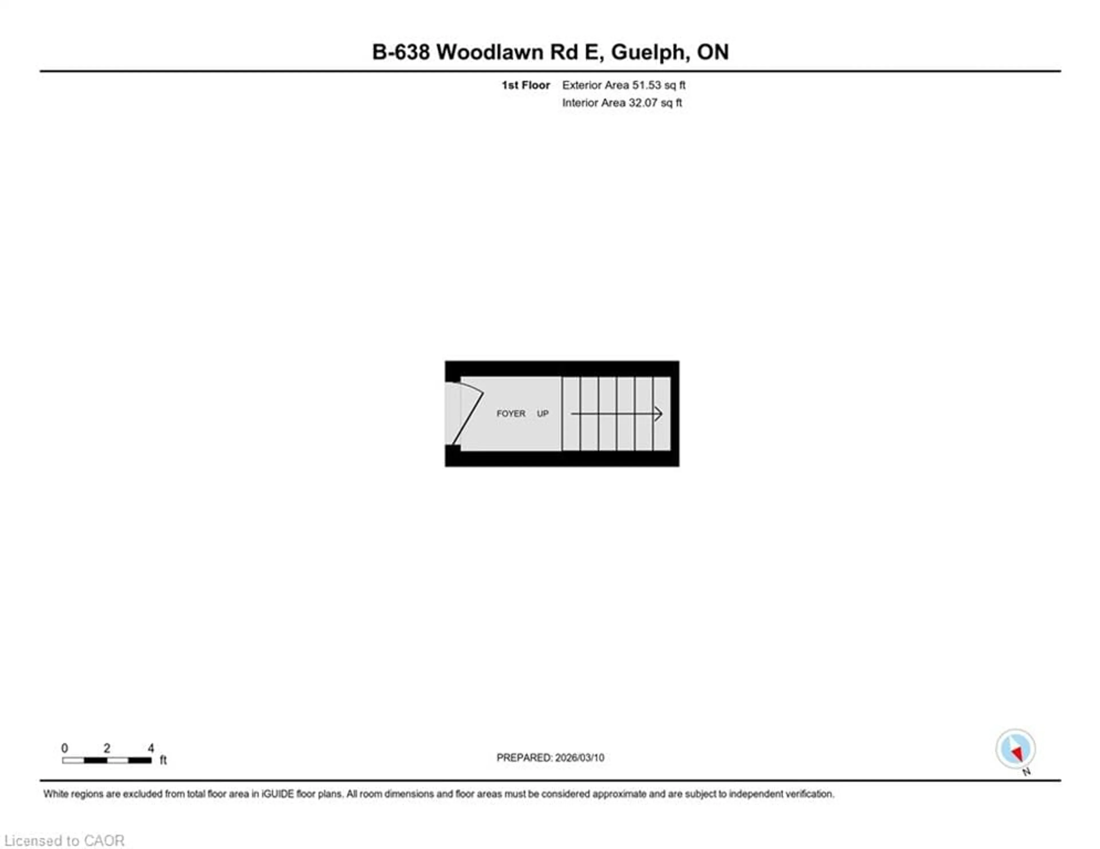 Floor plan for 638 Woodlawn Rd #B, Guelph Ontario N1E 0K4