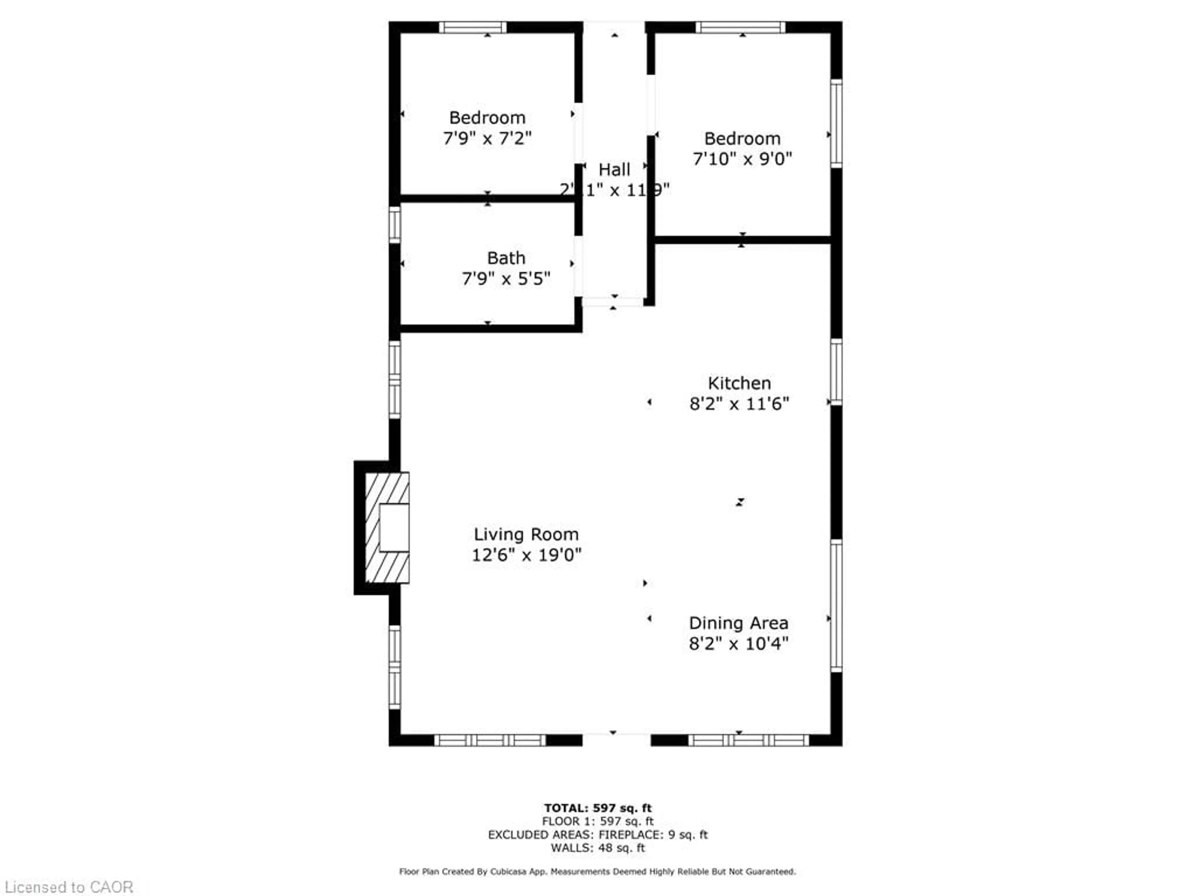 Floor plan for 11 Bass Lane, Long Point Ontario N0E 1M0