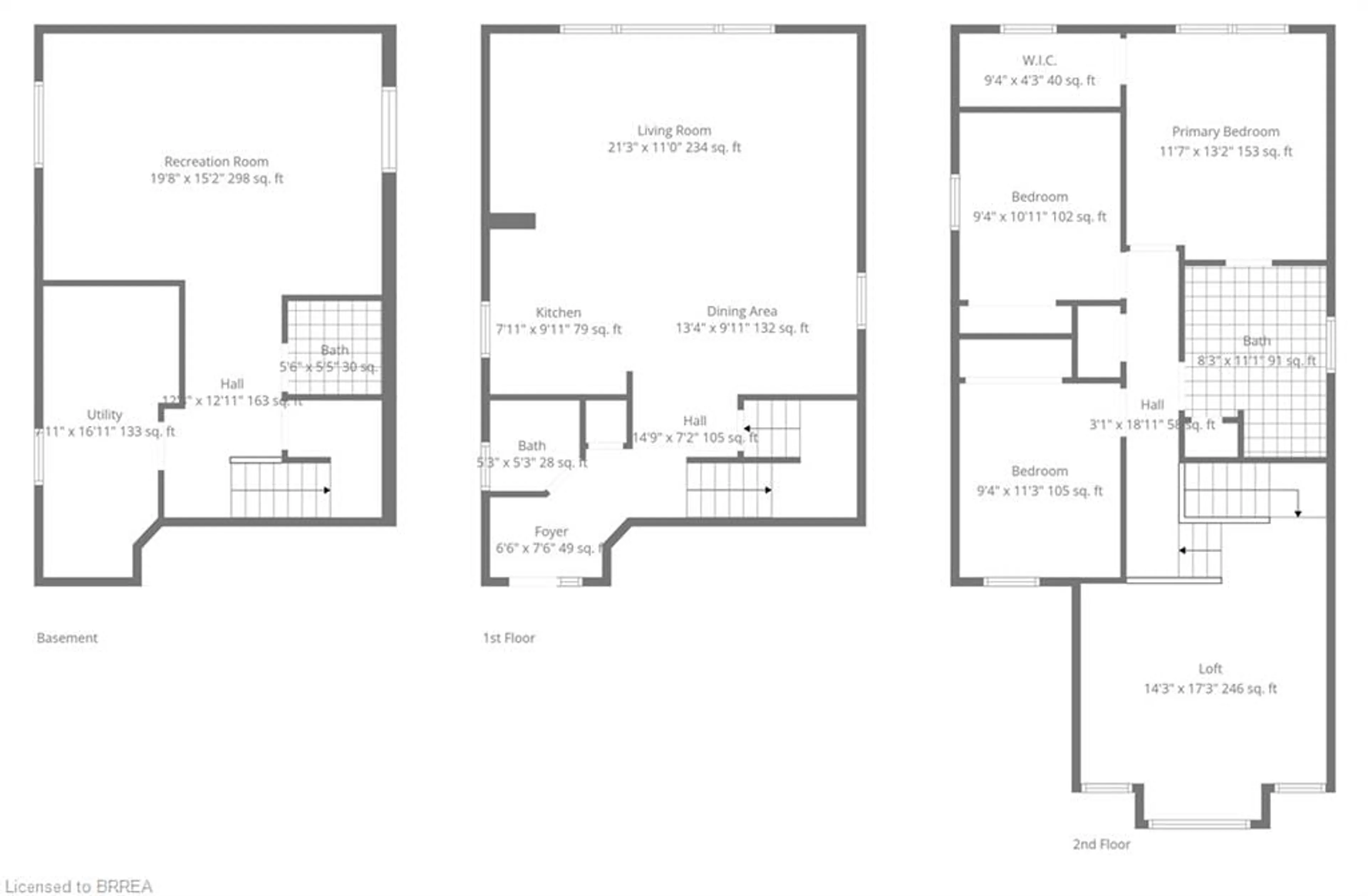 Floor plan for 309 Featherstone Cres, Kitchener Ontario N2R 1Z4