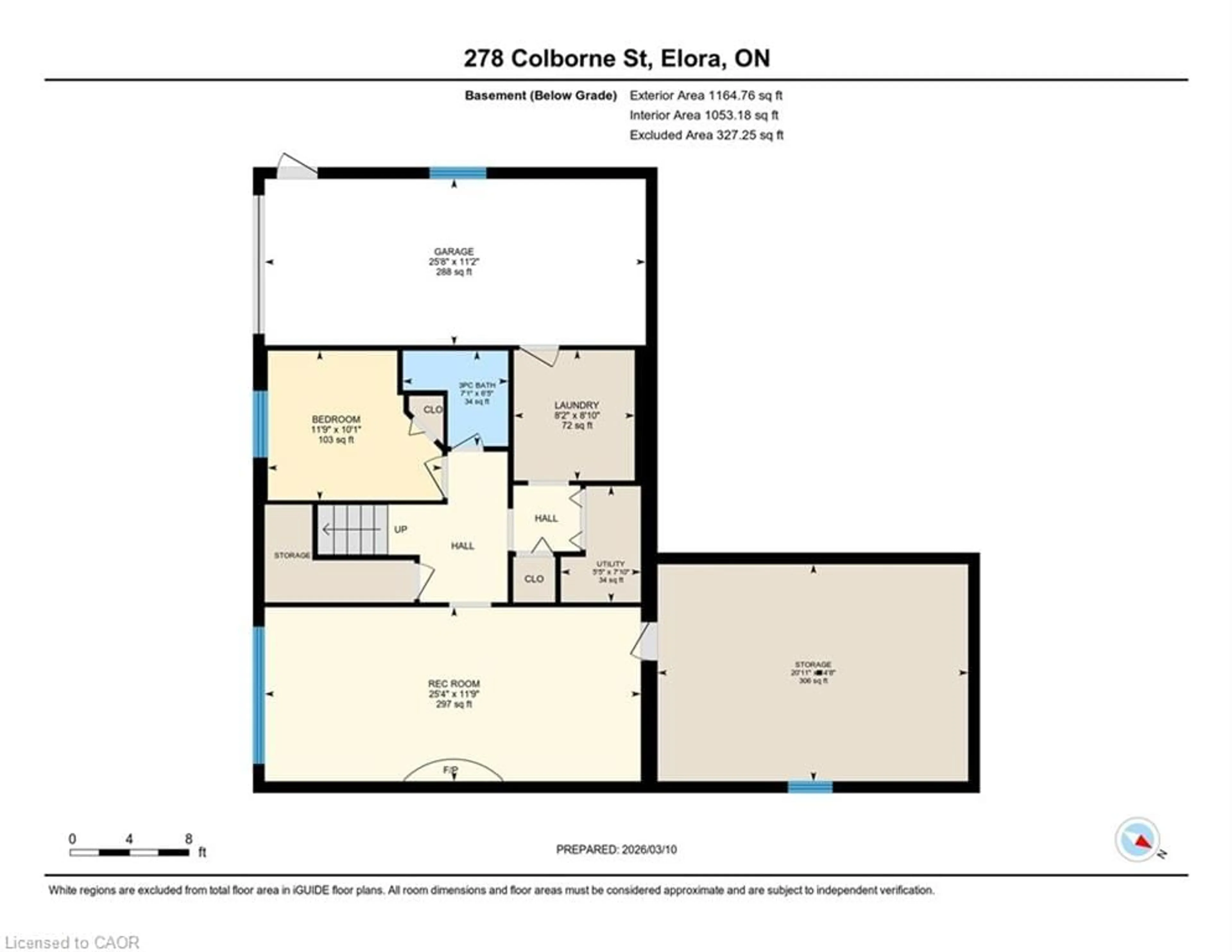 Floor plan for 278 Colborne St, Elora Ontario N0B 1S0