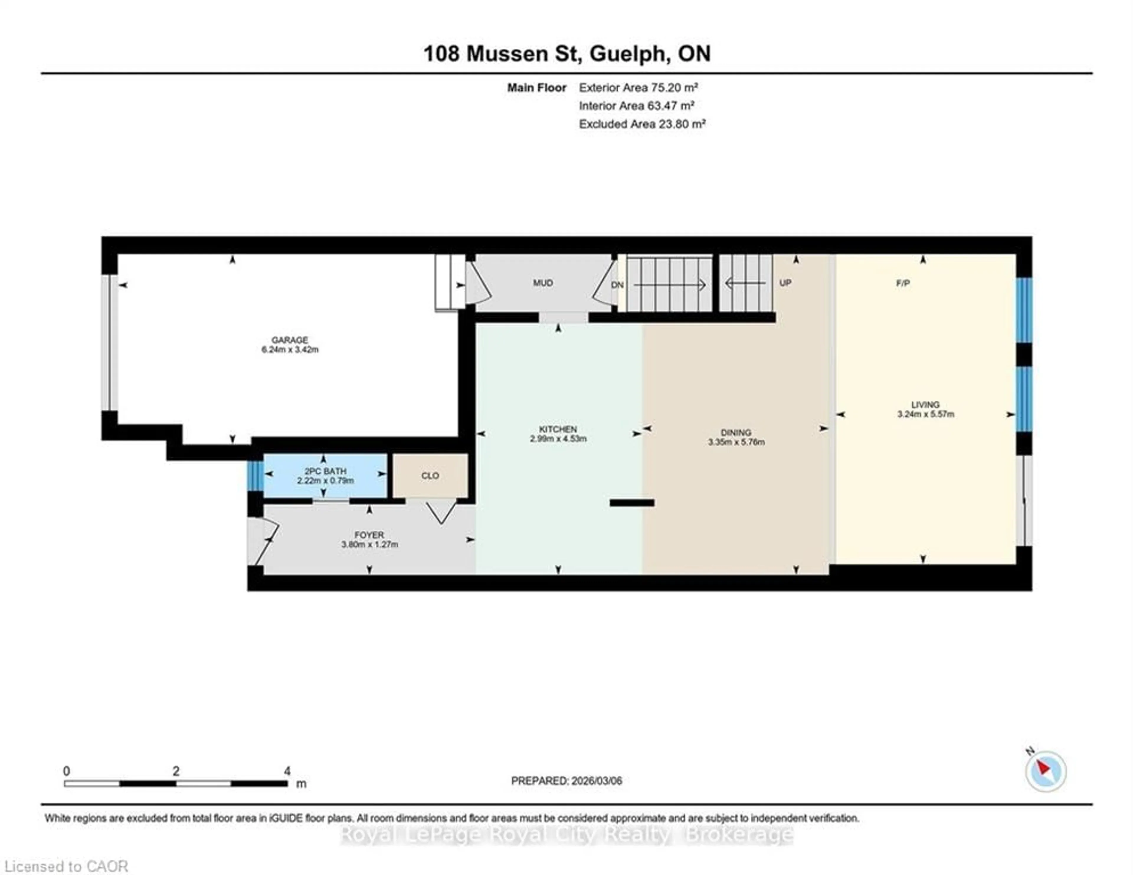 Floor plan for 108 Mussen St, Guelph Ontario N1E 0K2