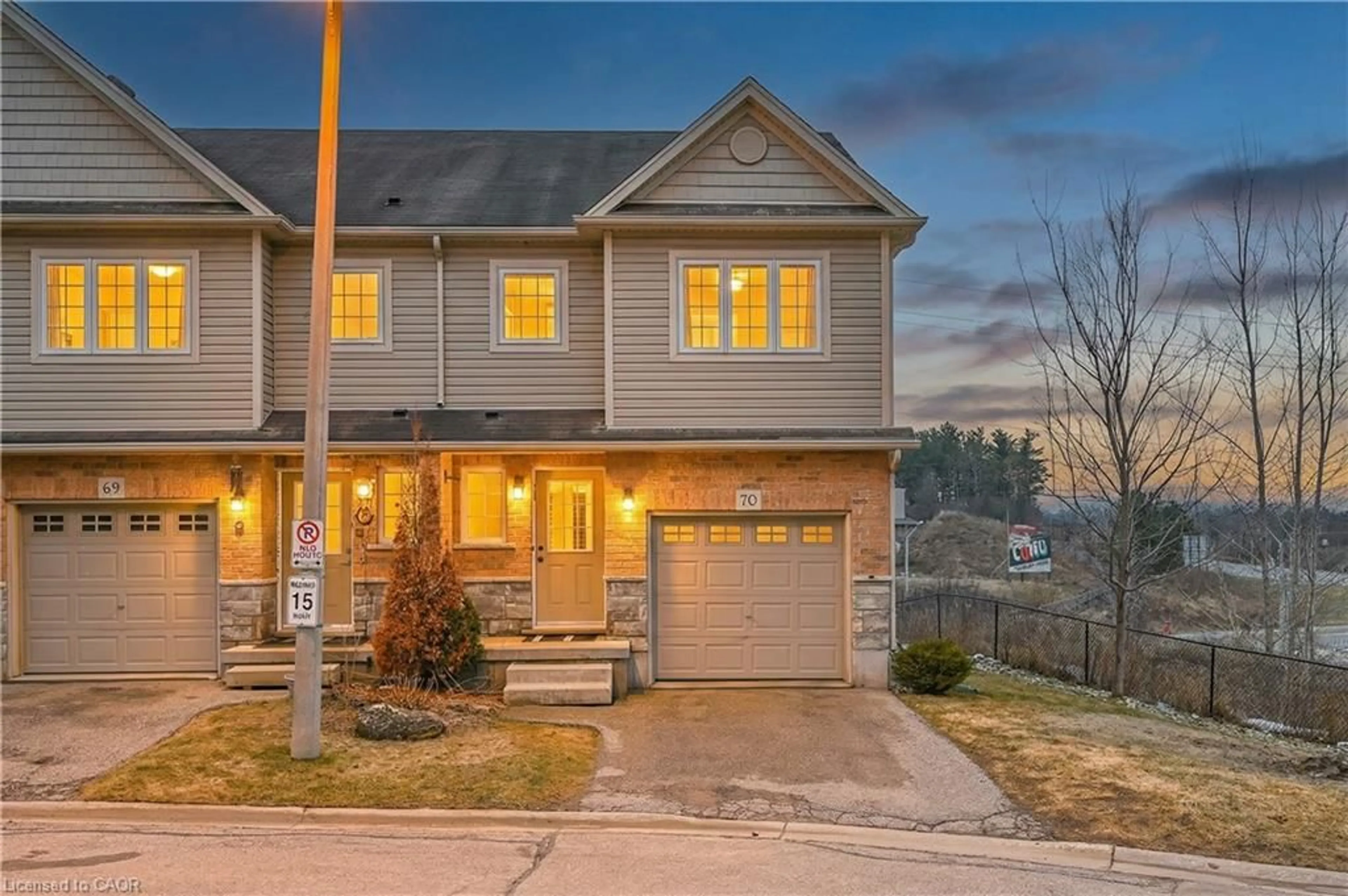 Home with brick exterior material, street for 355 Fisher Mills Rd #70, Cambridge Ontario N3C 4N5