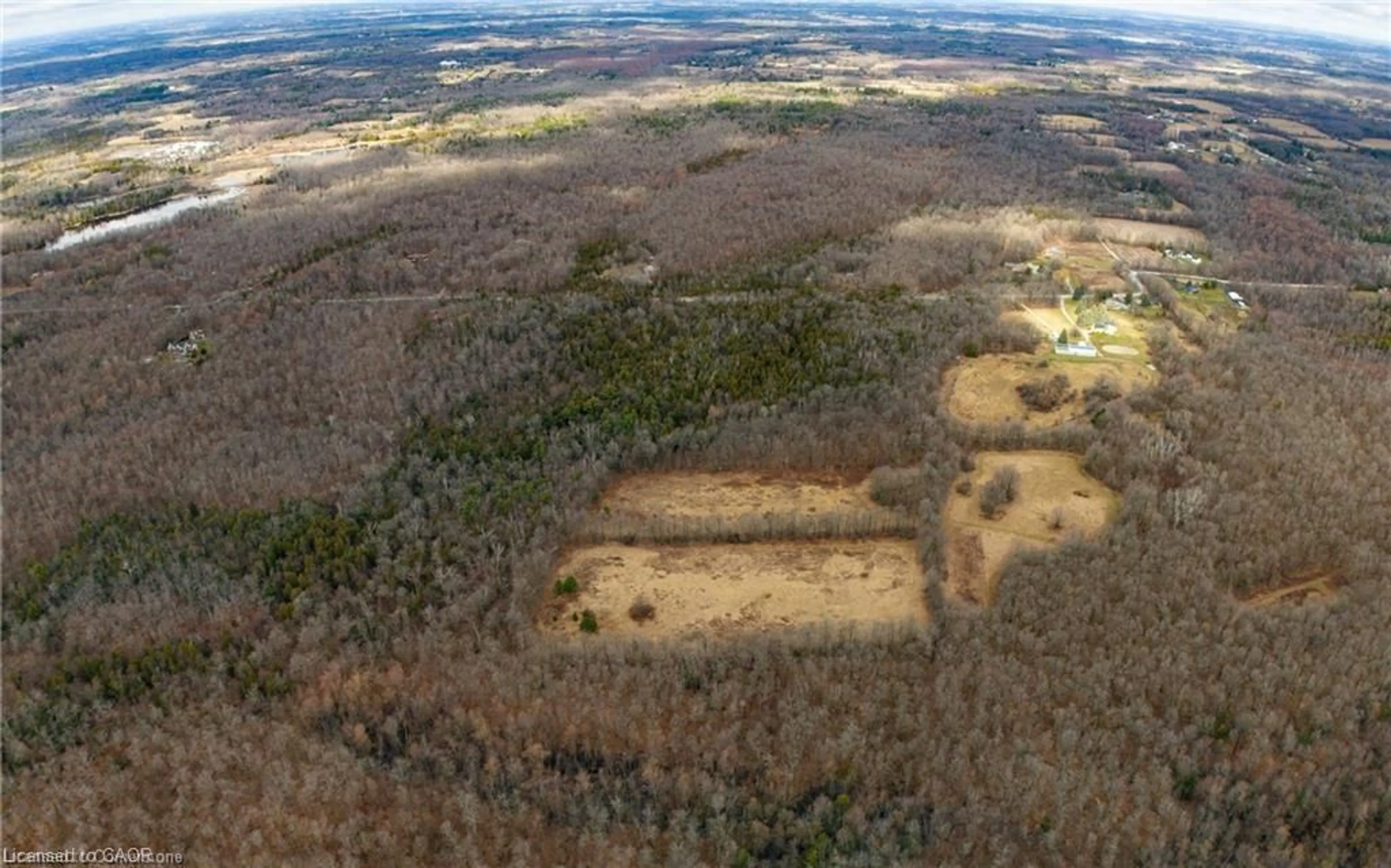 A pic from outside/outdoor area/front of a property/back of a property/a pic from drone, forest/trees view for 15 Sideroad 15, Halton Ontario L9T 2X7