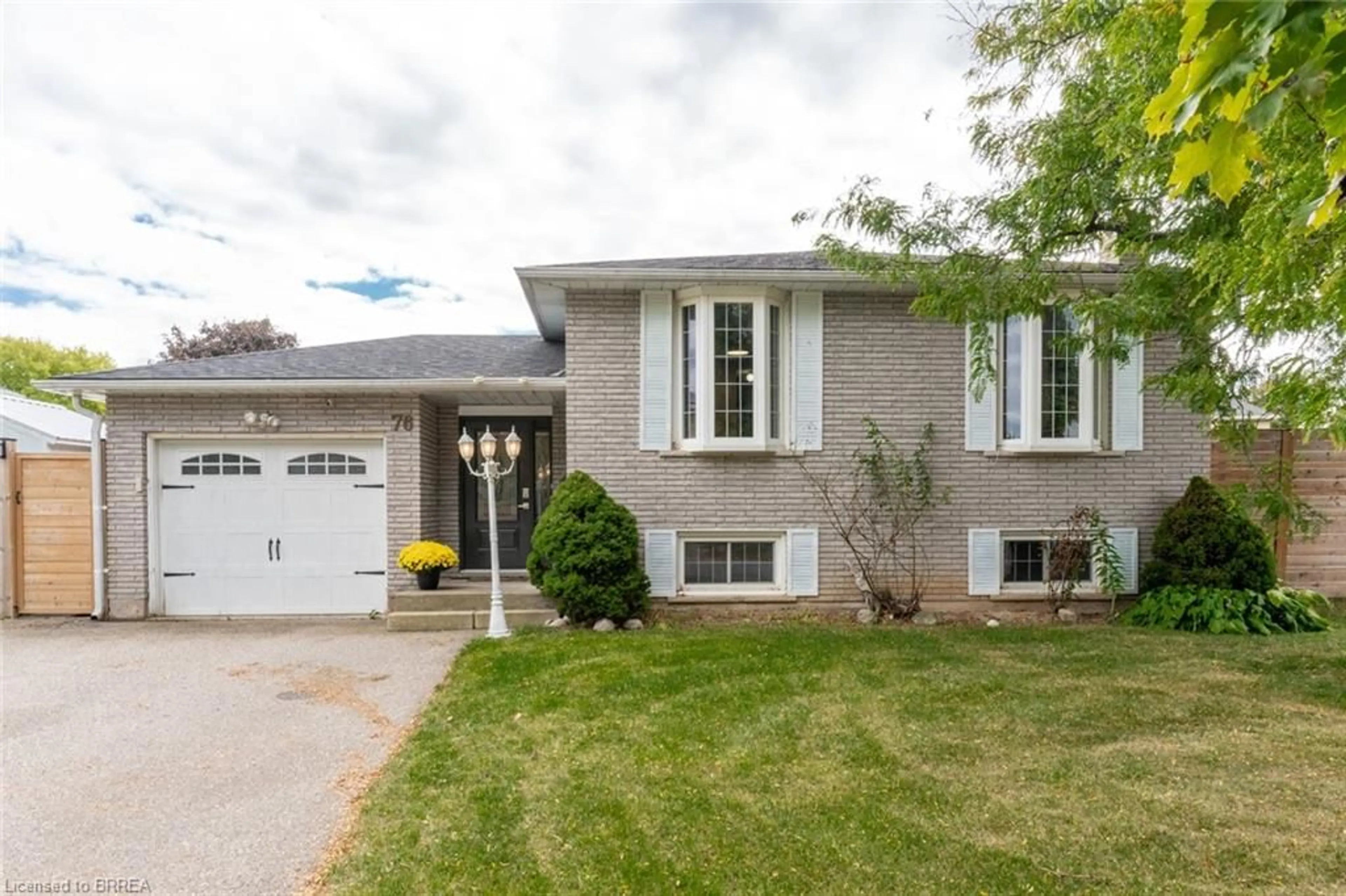Home with brick exterior material, street for 76 Enfield Cres, Brantford Ontario N3P 1B2