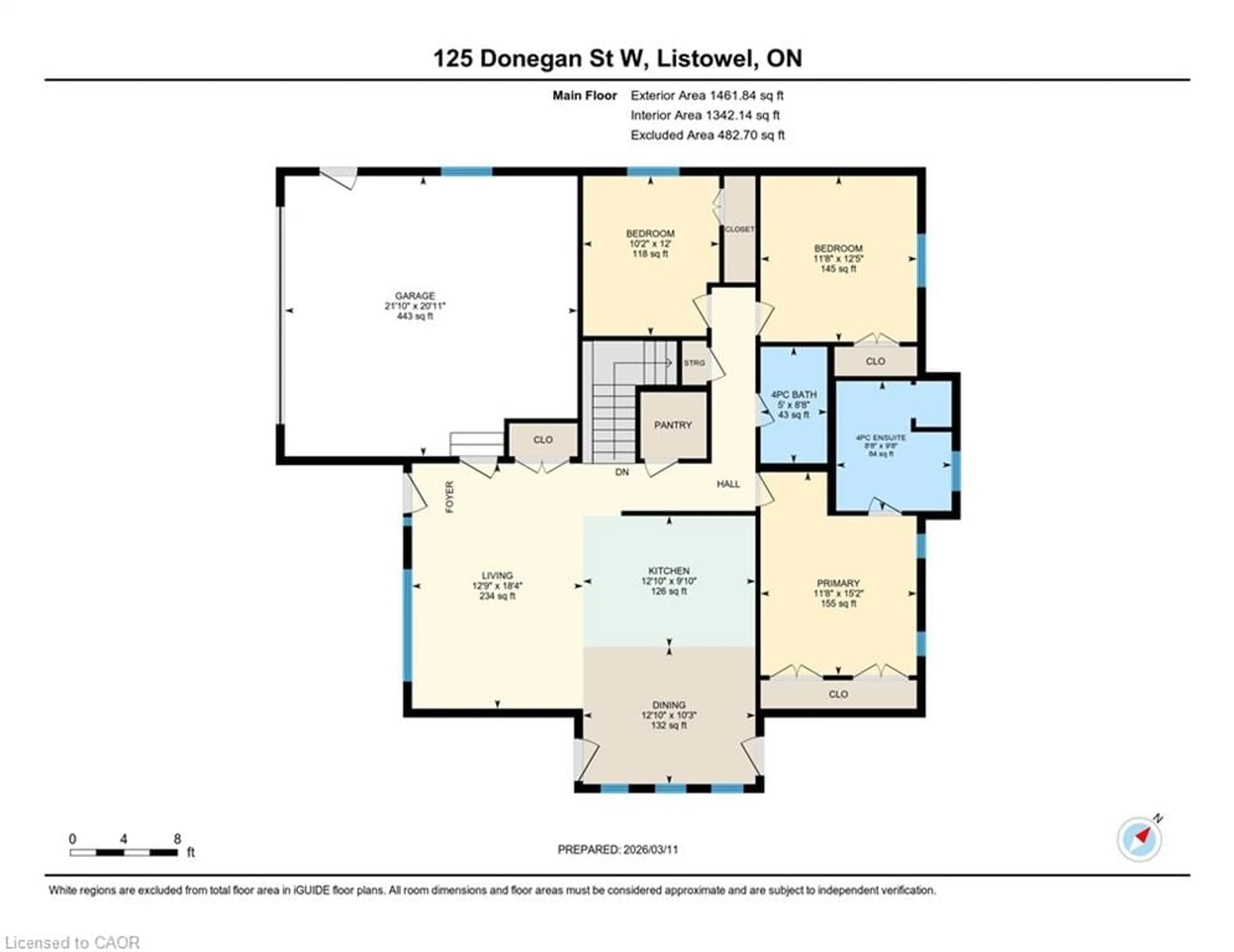 Floor plan for 125 Donegan St, Listowel Ontario N4W 3V5