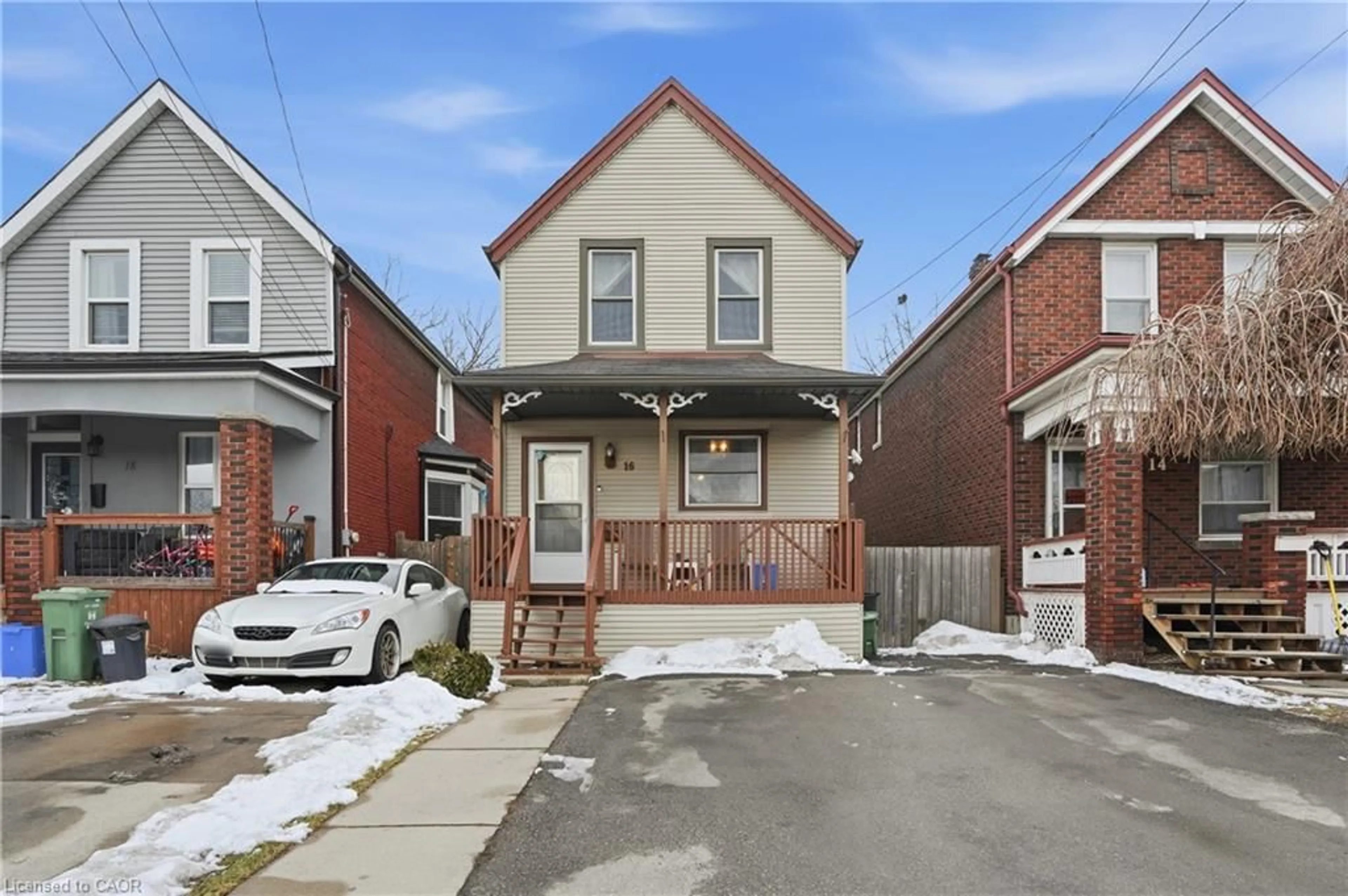 Home with brick exterior material, street for 16 Albemarle St, Hamilton Ontario L8L 7G3