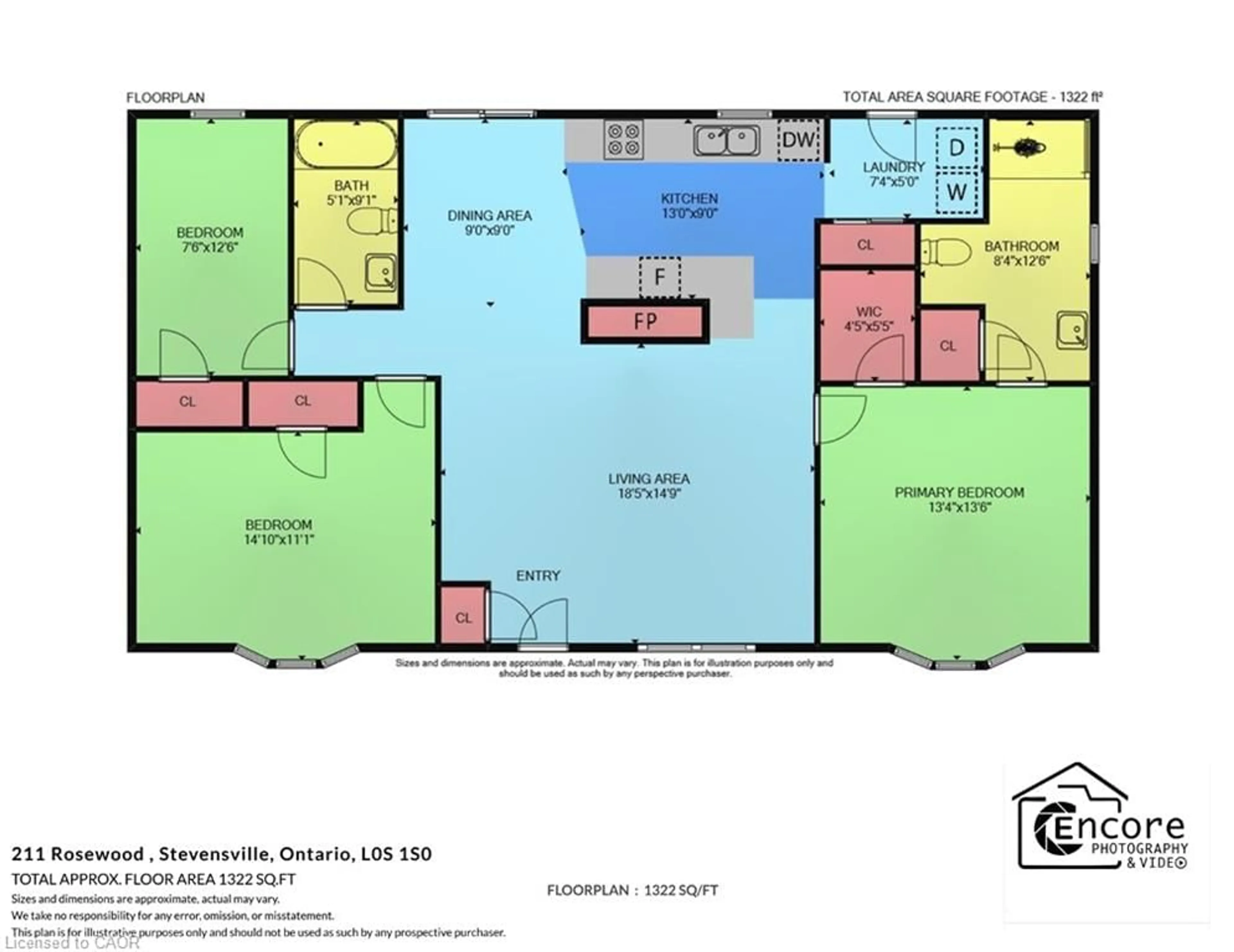 Floor plan for 3033 Townline Rd #211, Stevensville Ontario L0S 1A1