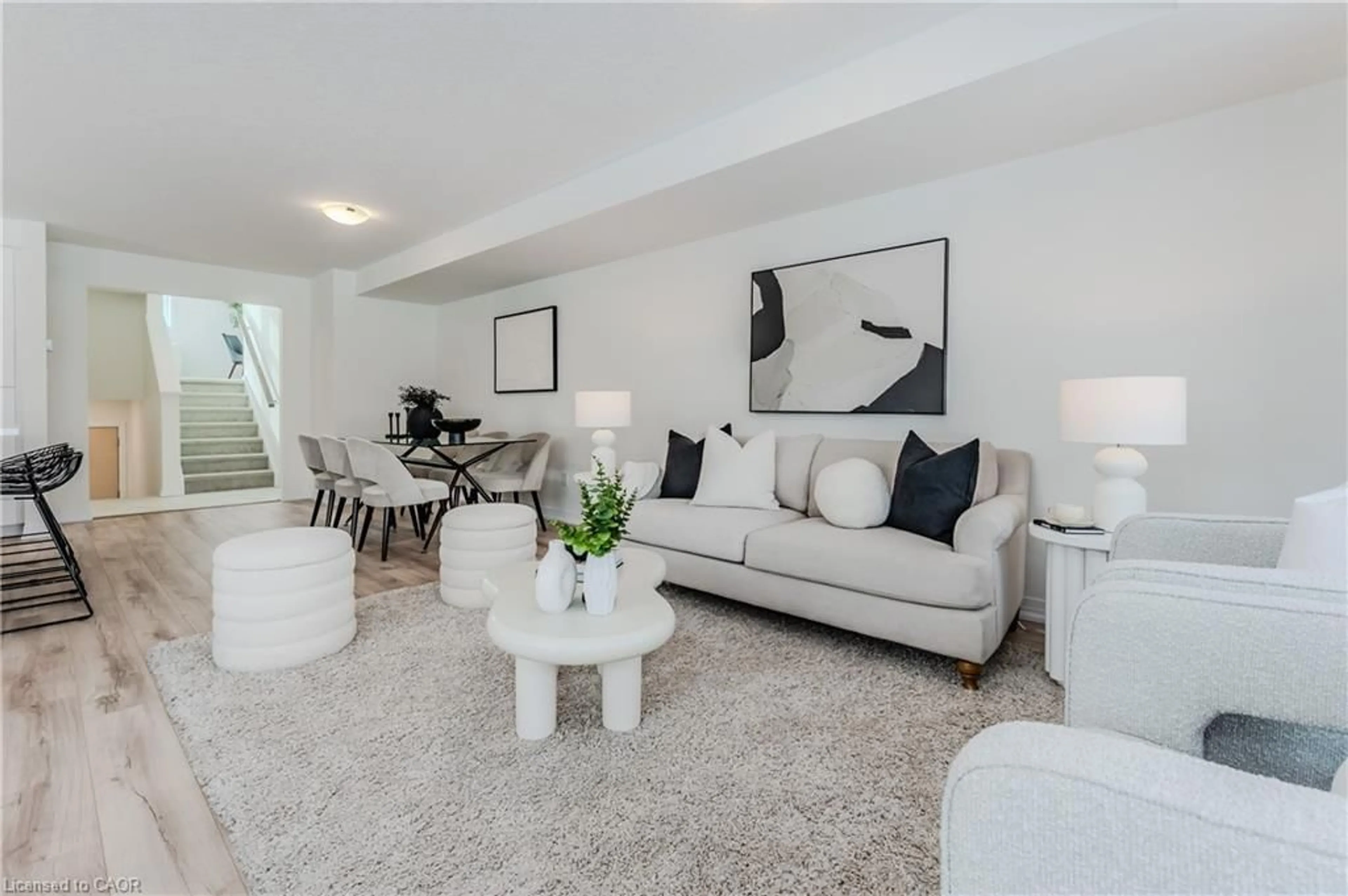 Living room with furniture, unknown for 15 Stauffer Woods Trail #A4, Kitchener Ontario N2P 2P4