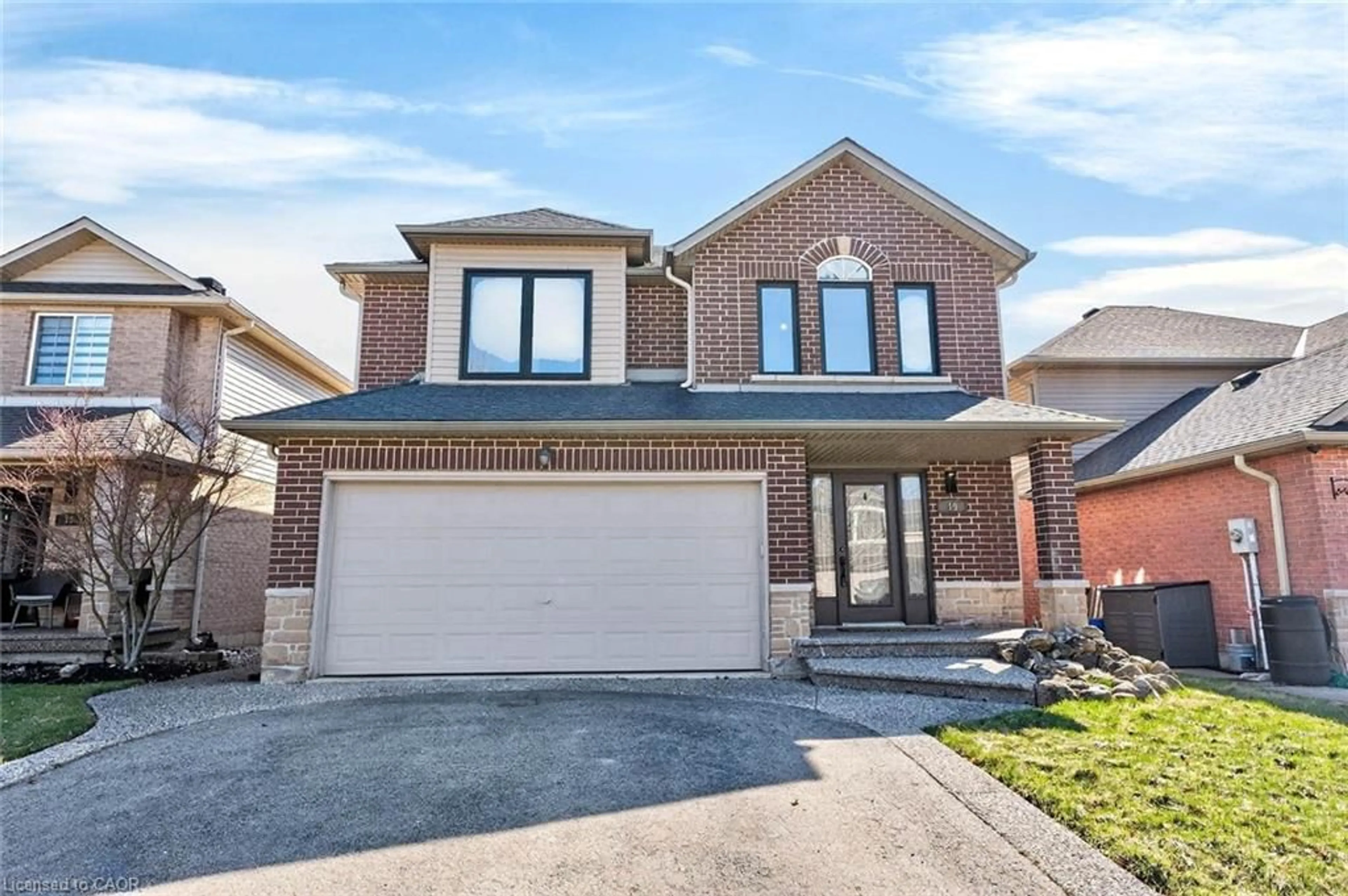 Home with brick exterior material, street for 19 Midanbury Way, Mount Hope Ontario L0R 1W0
