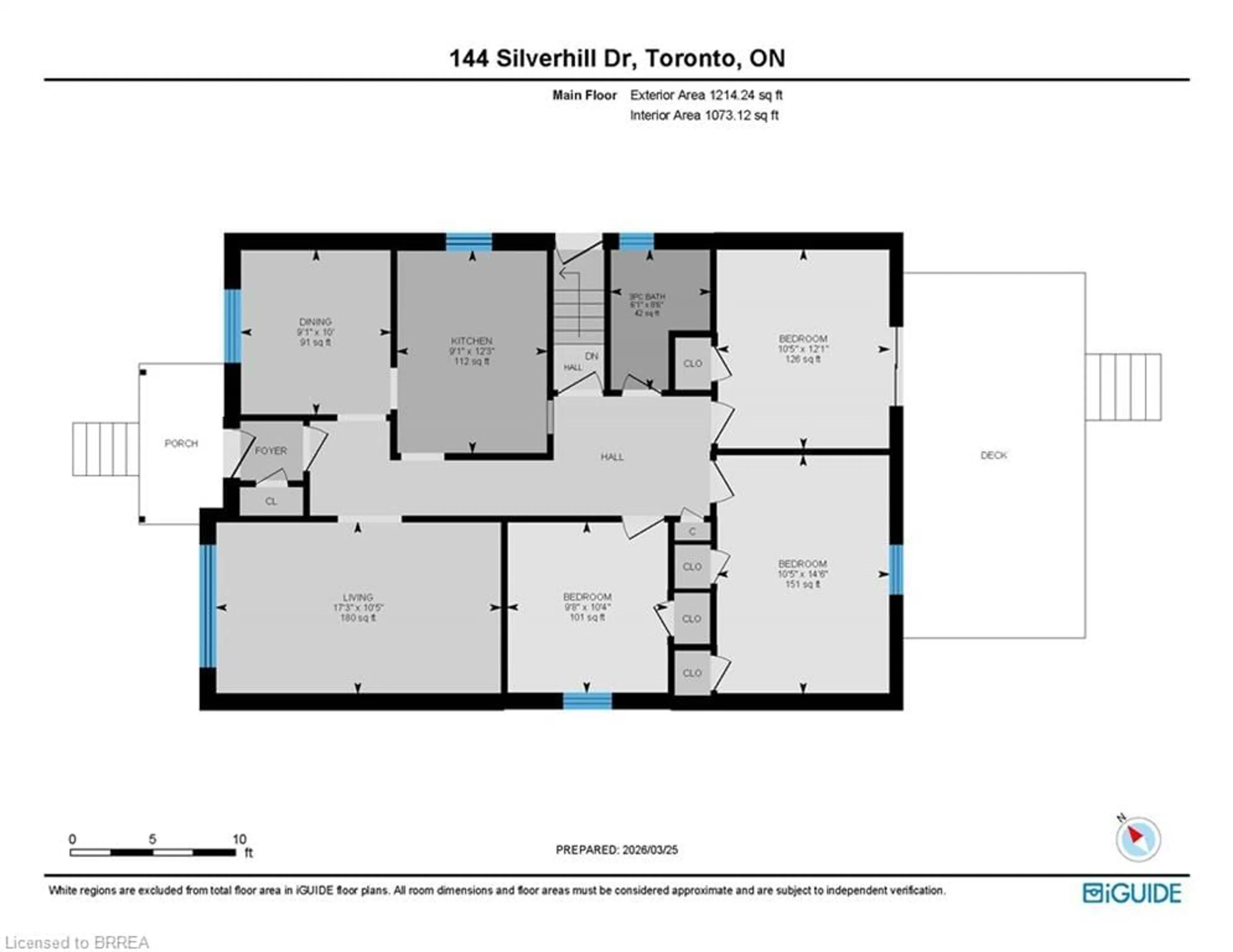 Floor plan for 144 Silverhill Dr, Etobicoke Ontario M9B 3W7