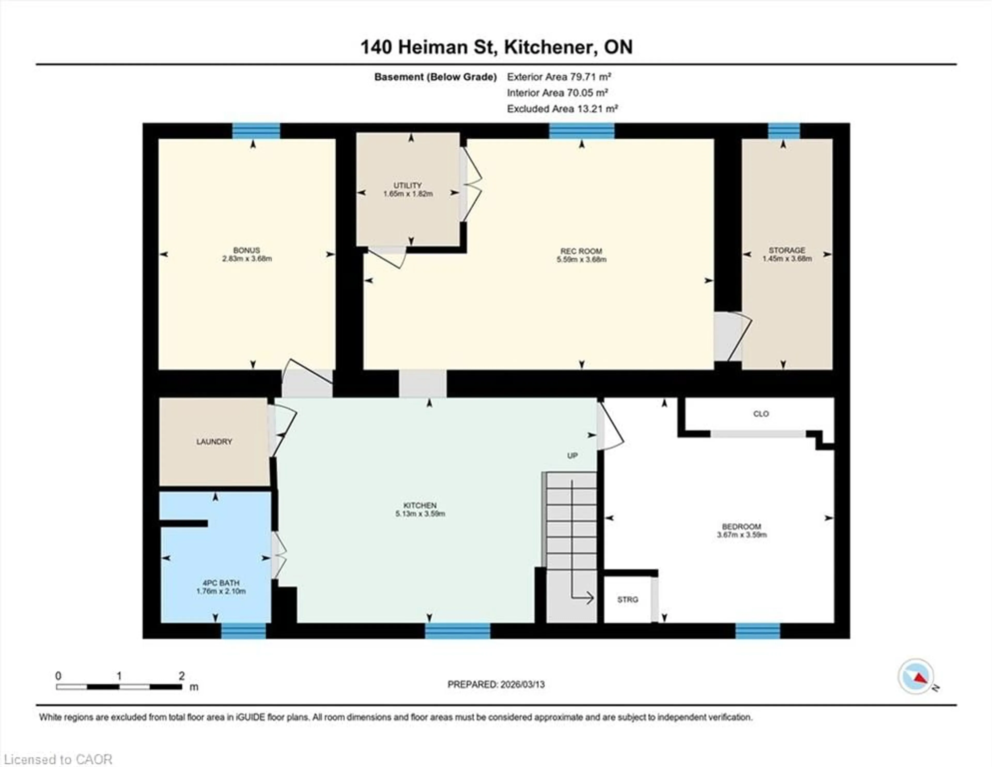 Floor plan for 140 Heiman St, Kitchener Ontario N2M 3L9