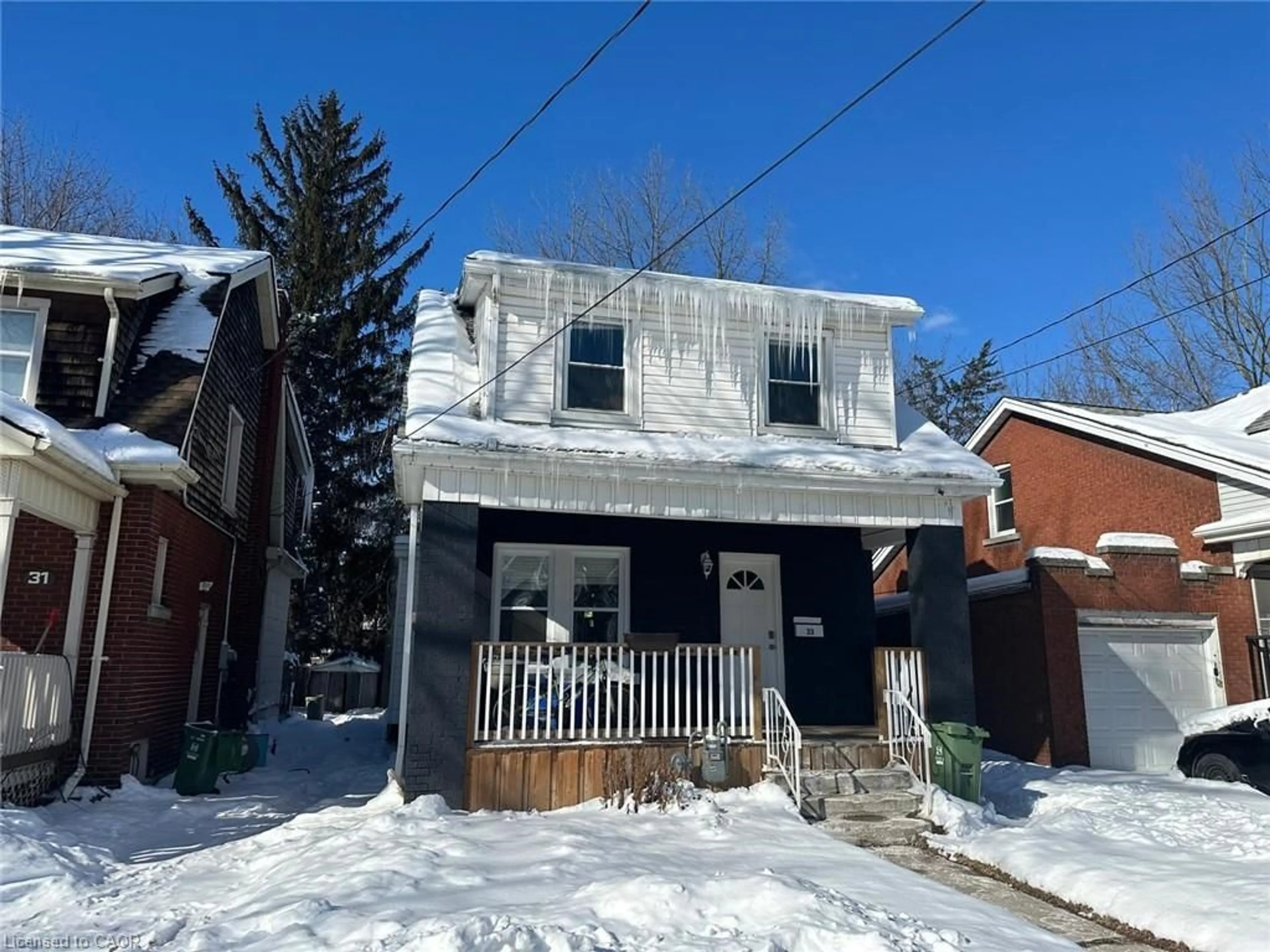 Home with brick exterior material, street for 33 Cline Ave, Hamilton Ontario L8S 3Z3