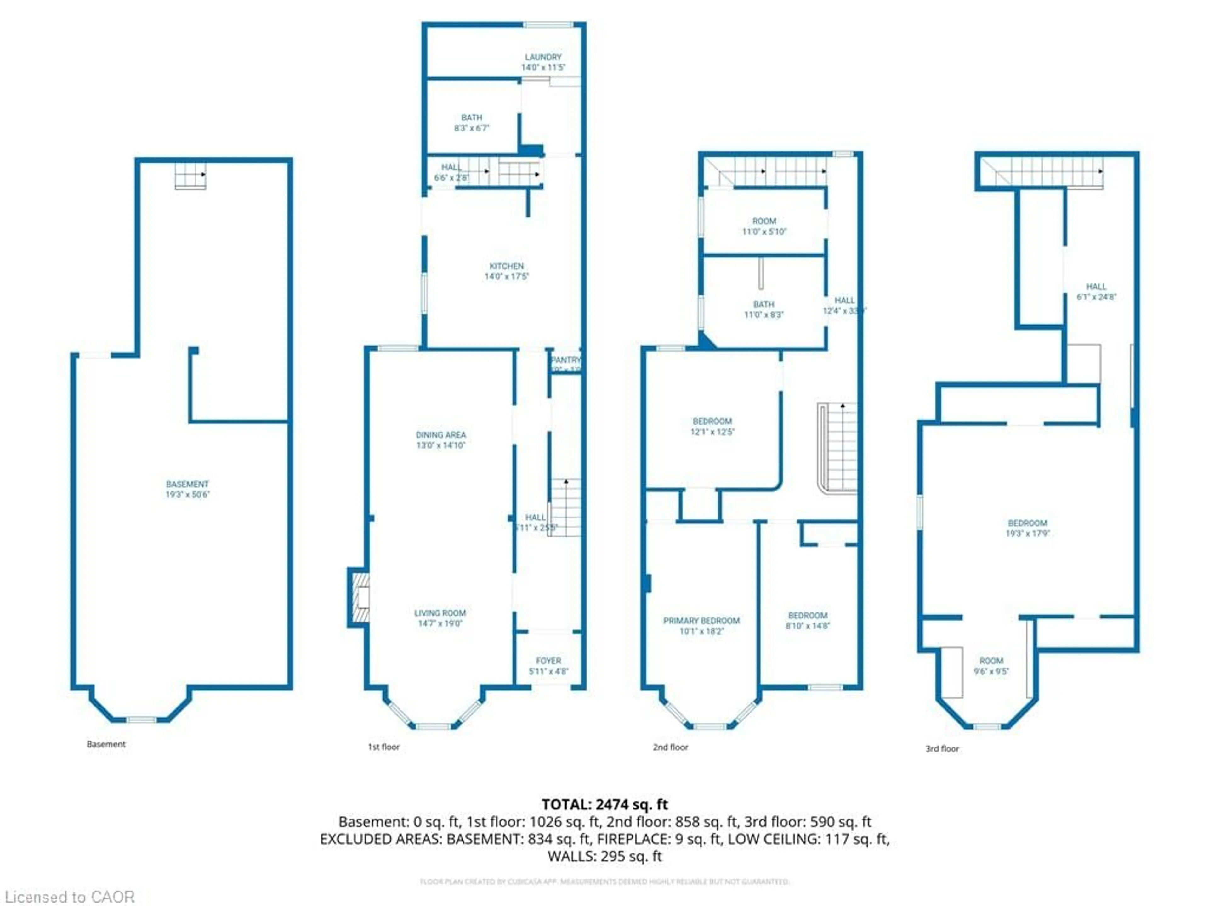 Floor plan for 306 John St, Hamilton Ontario L8L 4P9