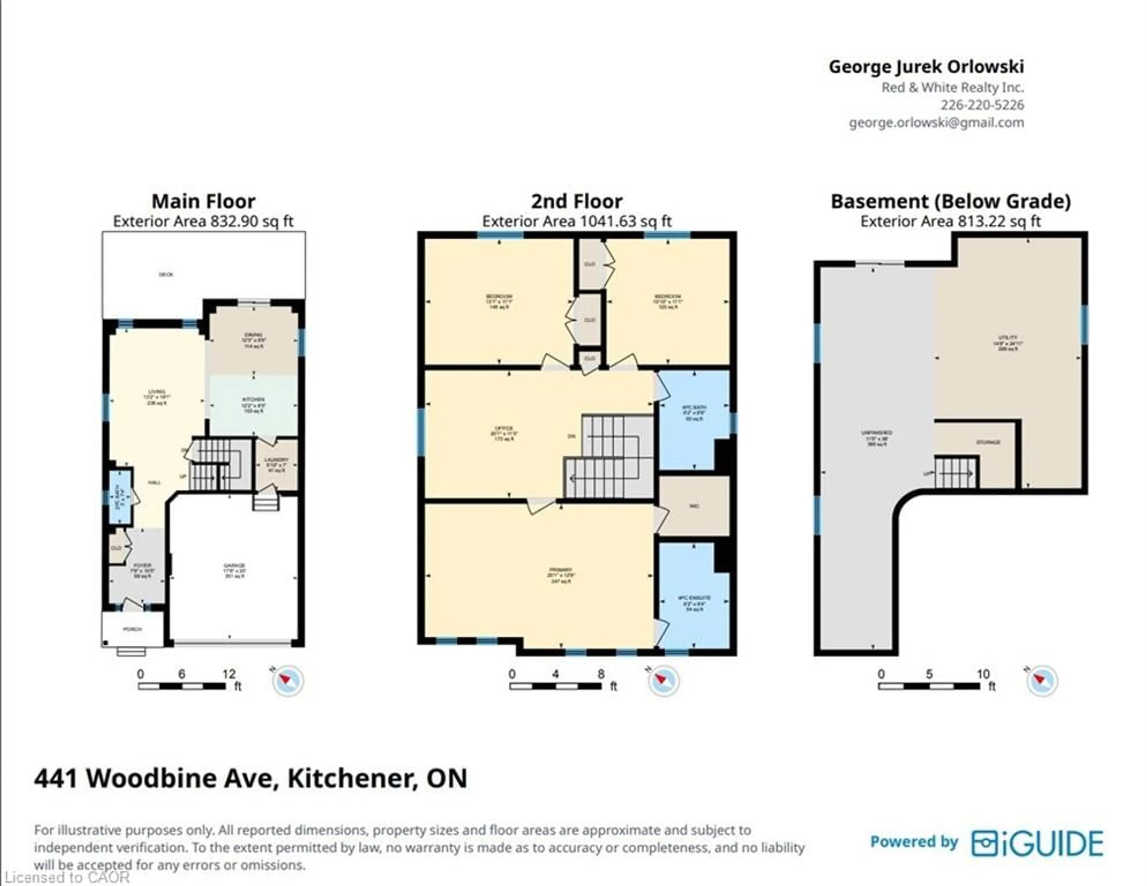 Floor plan for 441 Woodbine Ave, Kitchener Ontario N2R 0A6