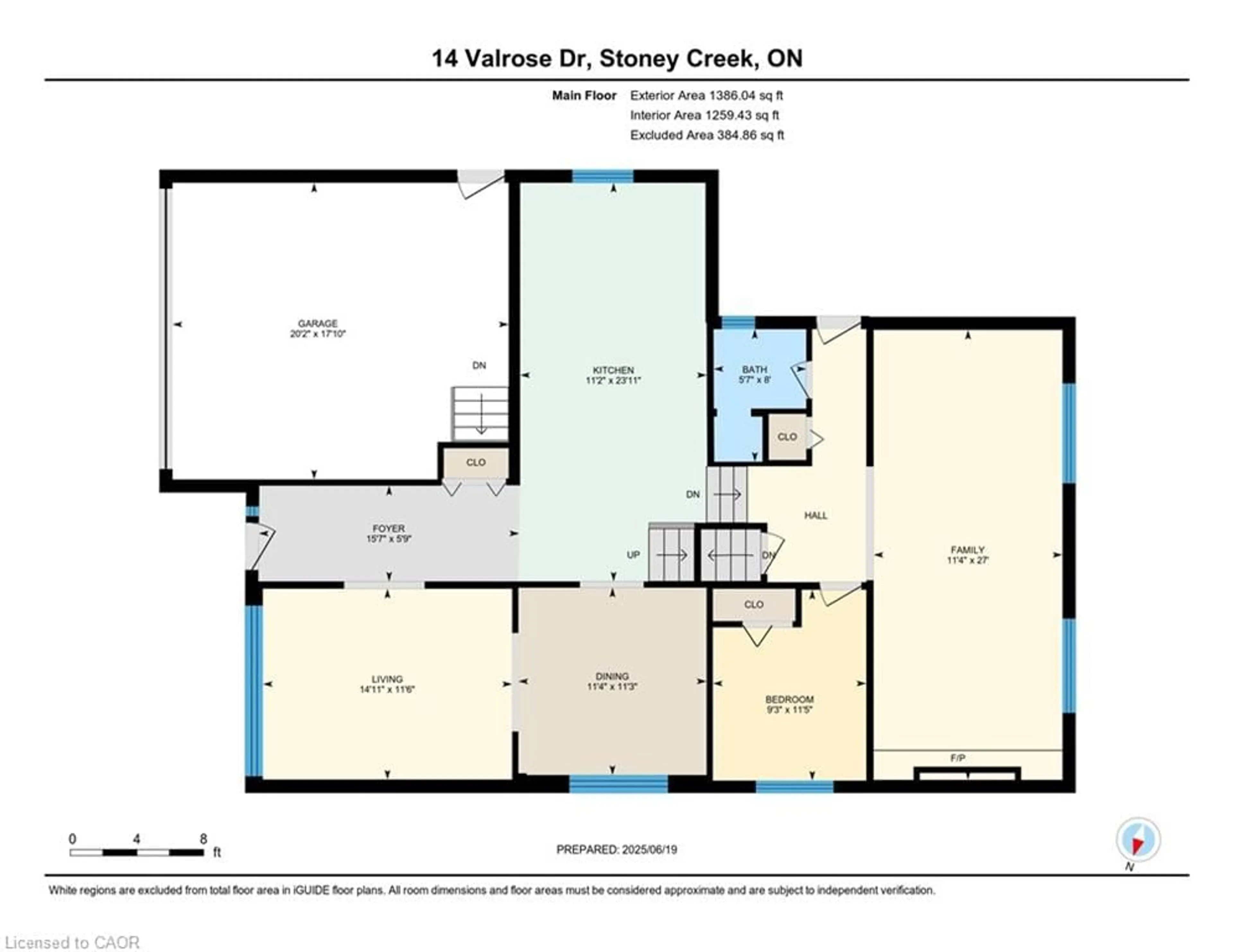 Floor plan for 14 Valrose Dr, Hamilton Ontario L8E 3T4