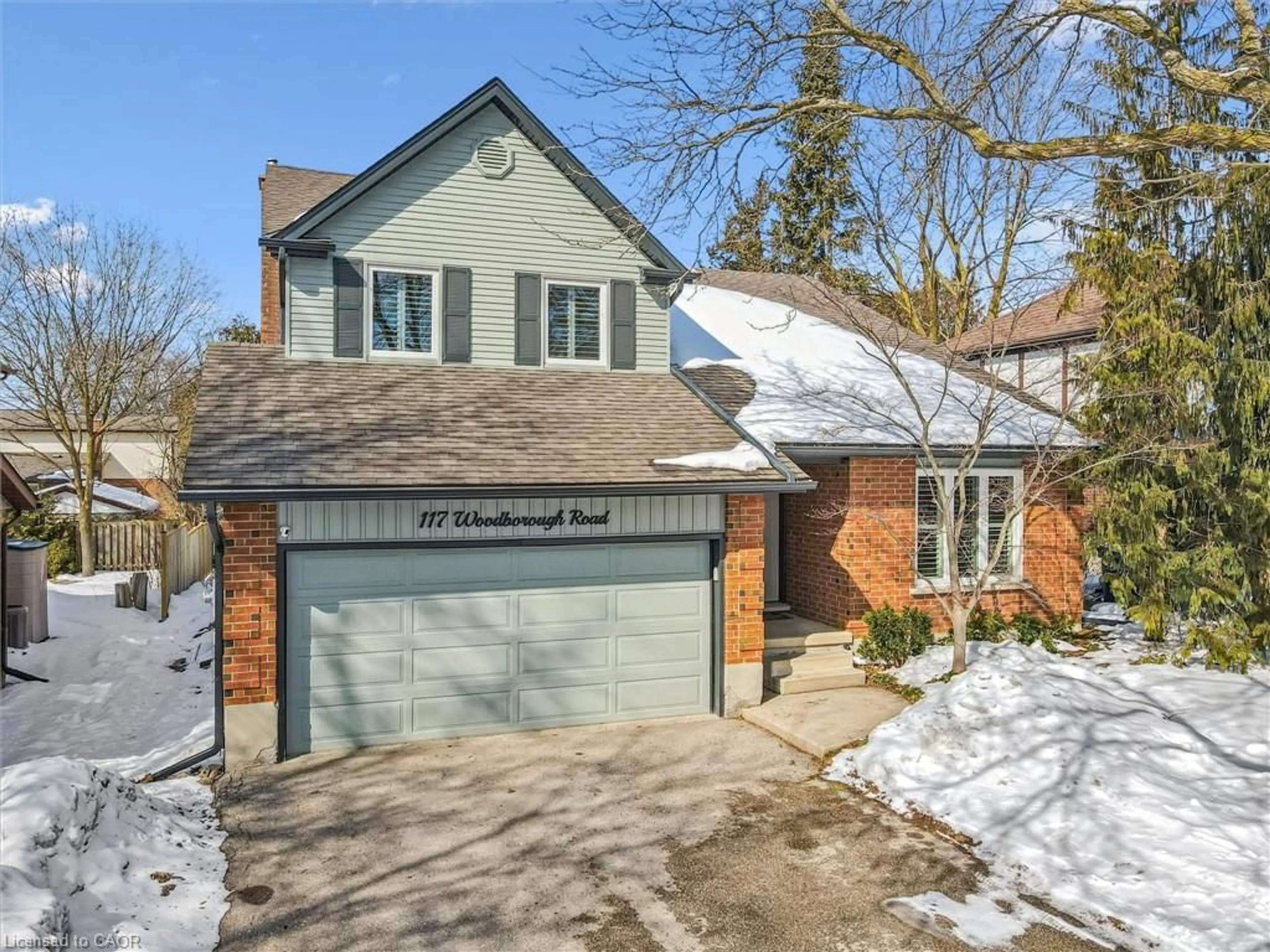 Home with brick exterior material, street for 117 Woodborough Rd, Guelph Ontario N1G 3L7