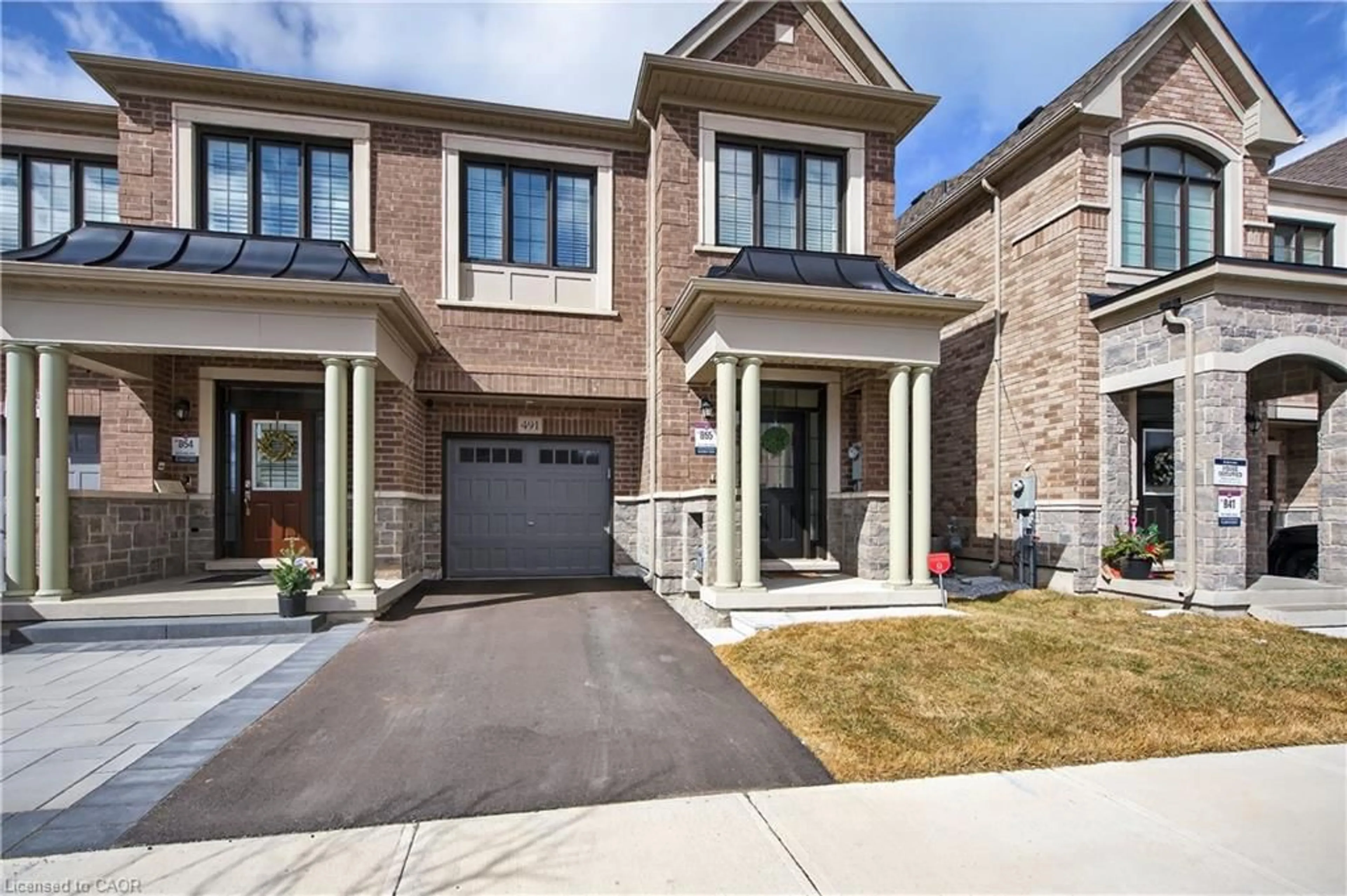 Home with brick exterior material, street for 491 Celandine Terr, Milton Ontario L9E 1T8