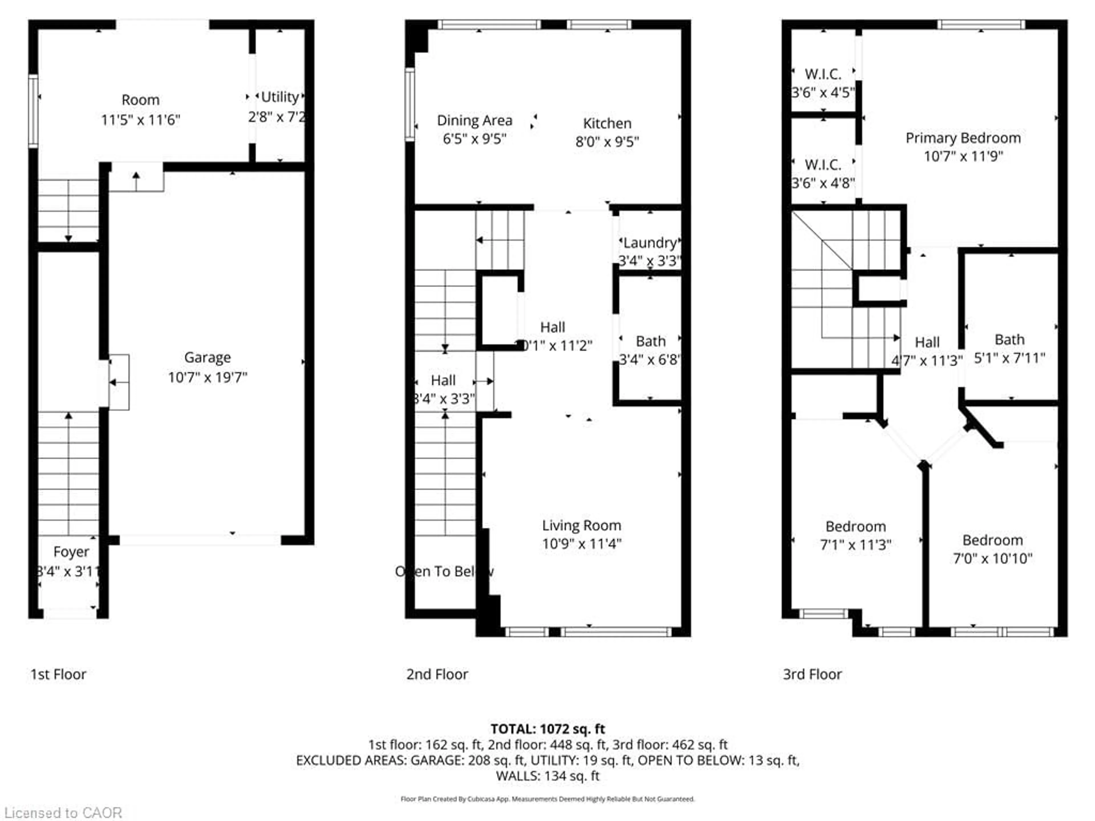 Floor plan for 32 Radison Lane, Hamilton Ontario L8H 0B5