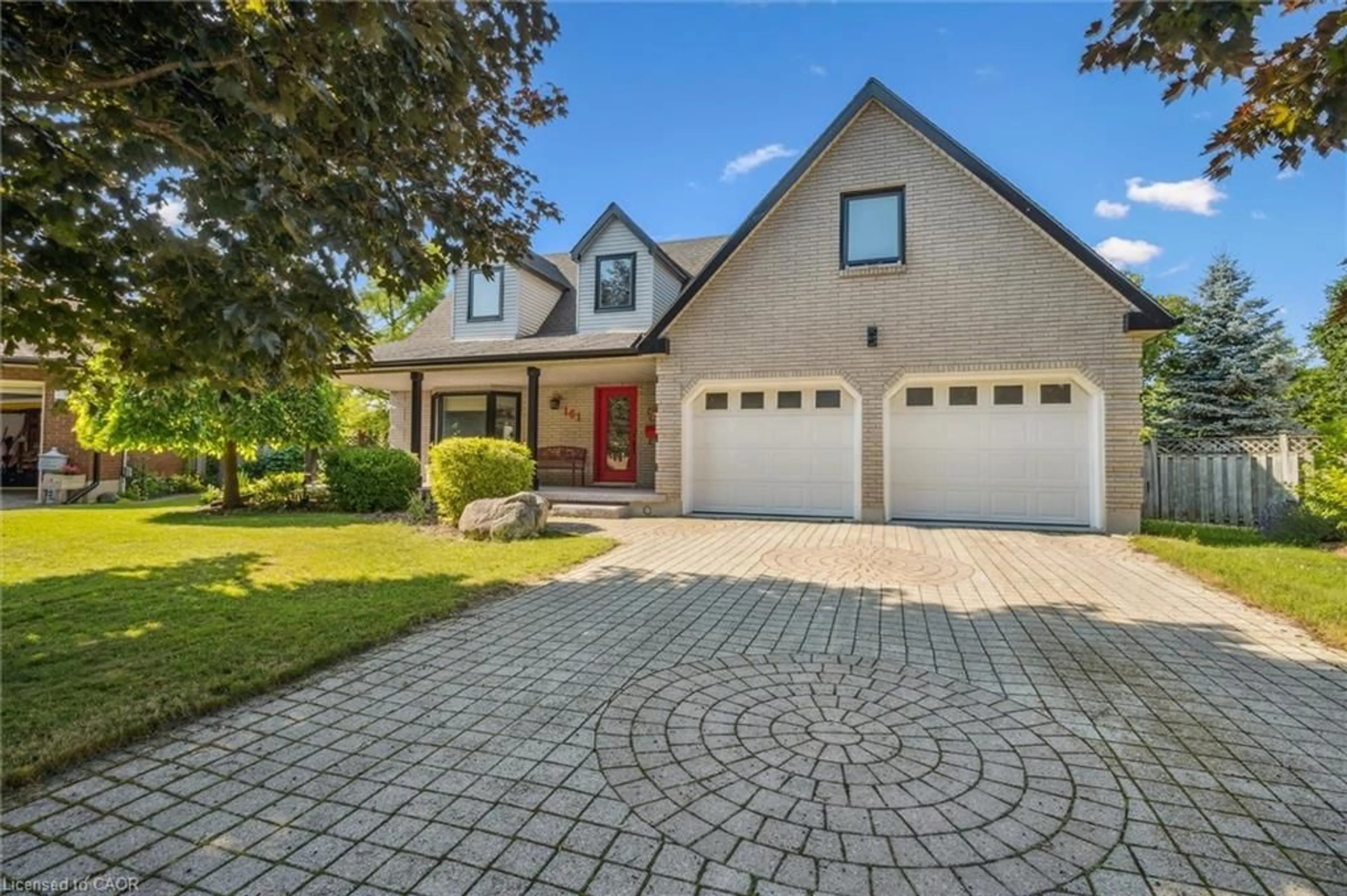Home with brick exterior material, street for 161 Ambleside Crt, Waterloo Ontario N2K 3E3