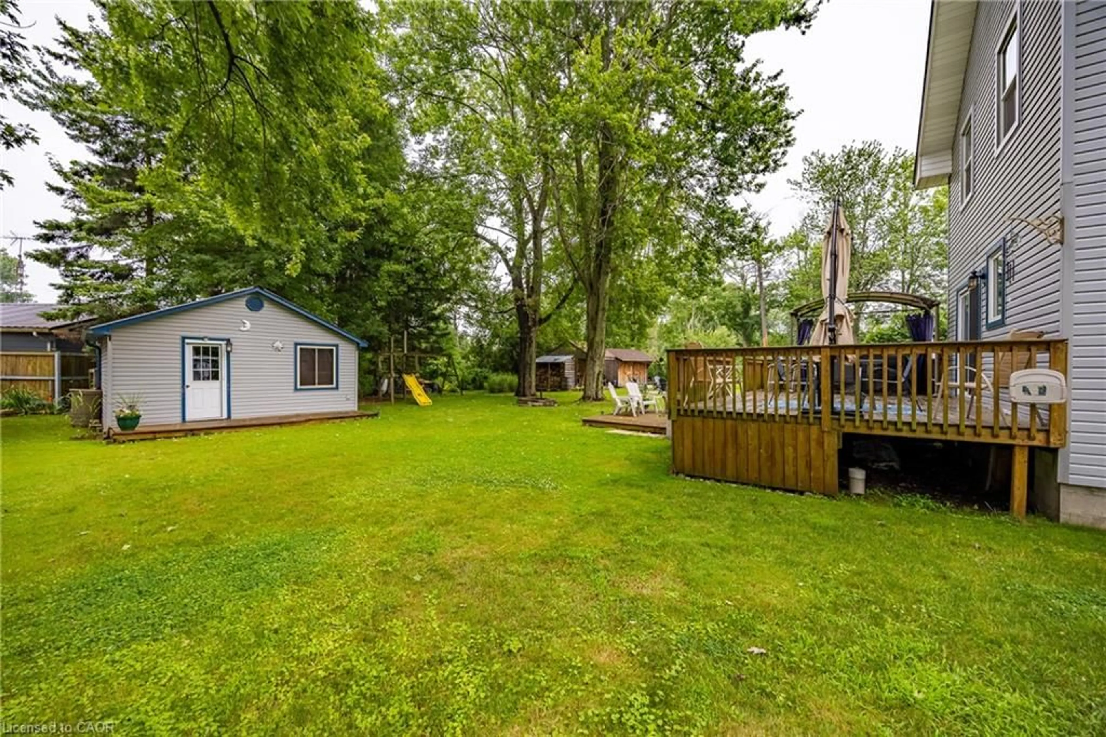 Patio, water/lake/river/ocean view for 306 Cedar Dr, Turkey Point Ontario N0E 1T0