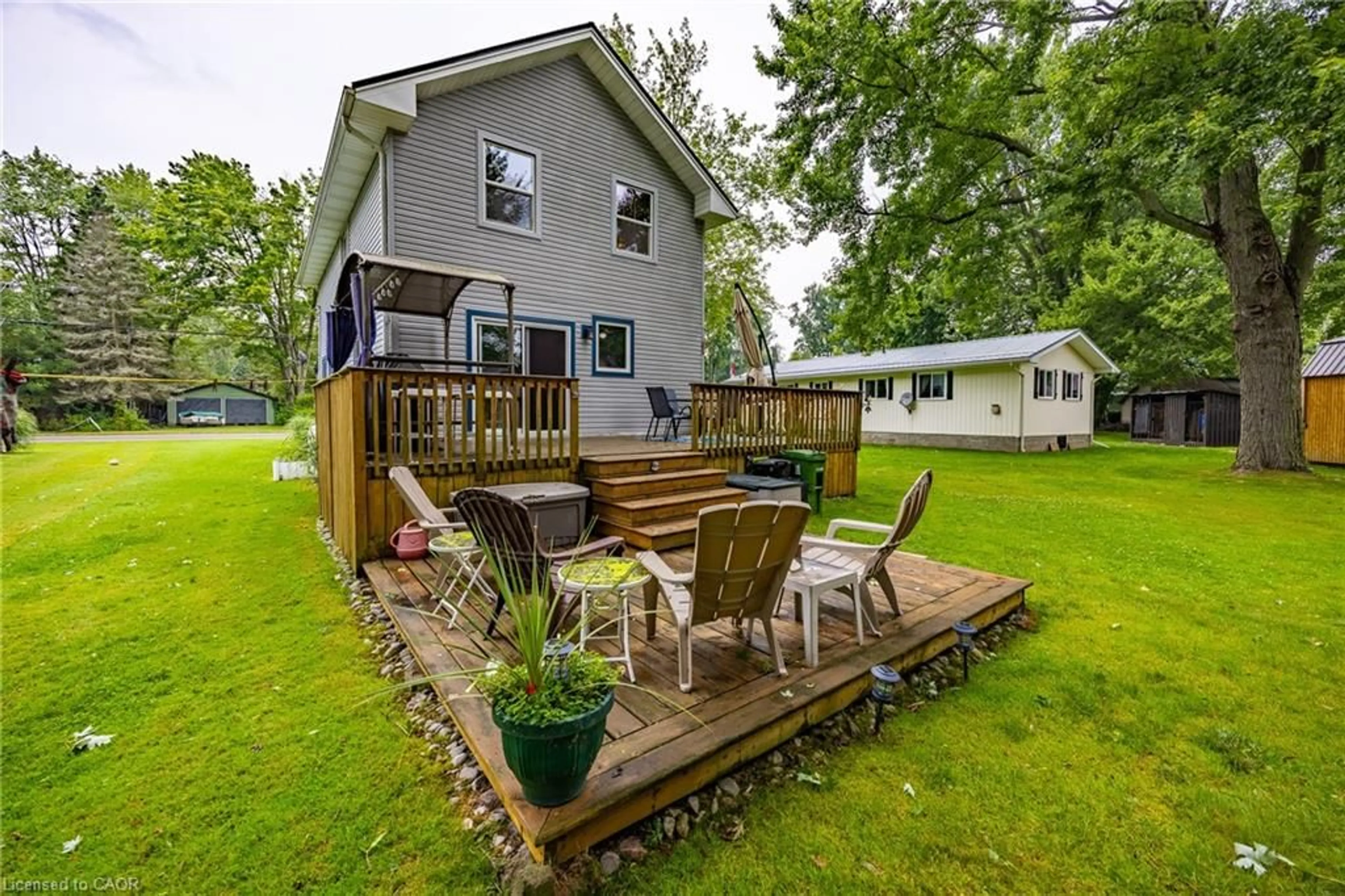 Patio, water/lake/river/ocean view for 306 Cedar Dr, Turkey Point Ontario N0E 1T0