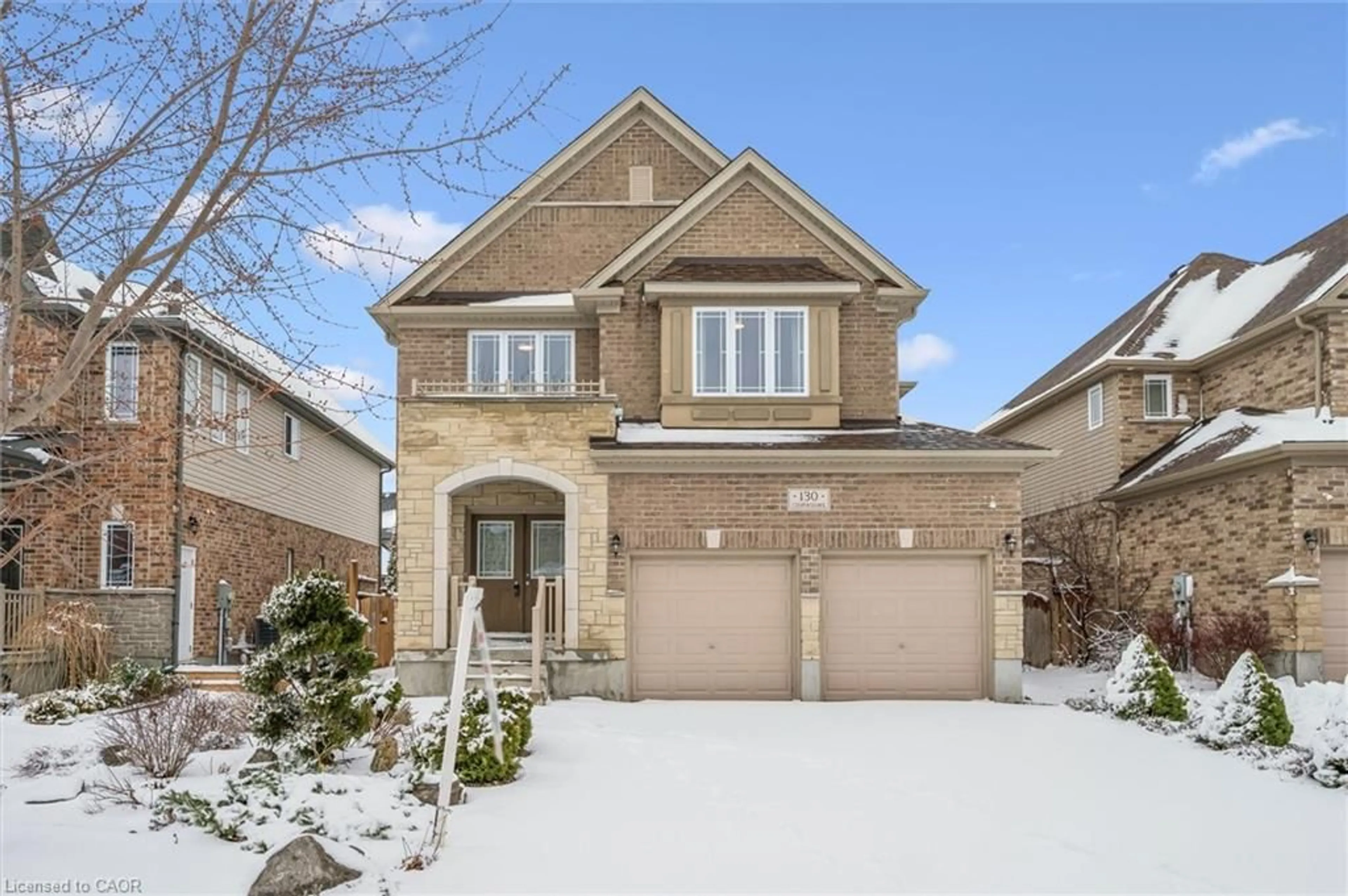 Home with brick exterior material, street for 130 Coopershawk St, Kitchener Ontario N2K 4J3