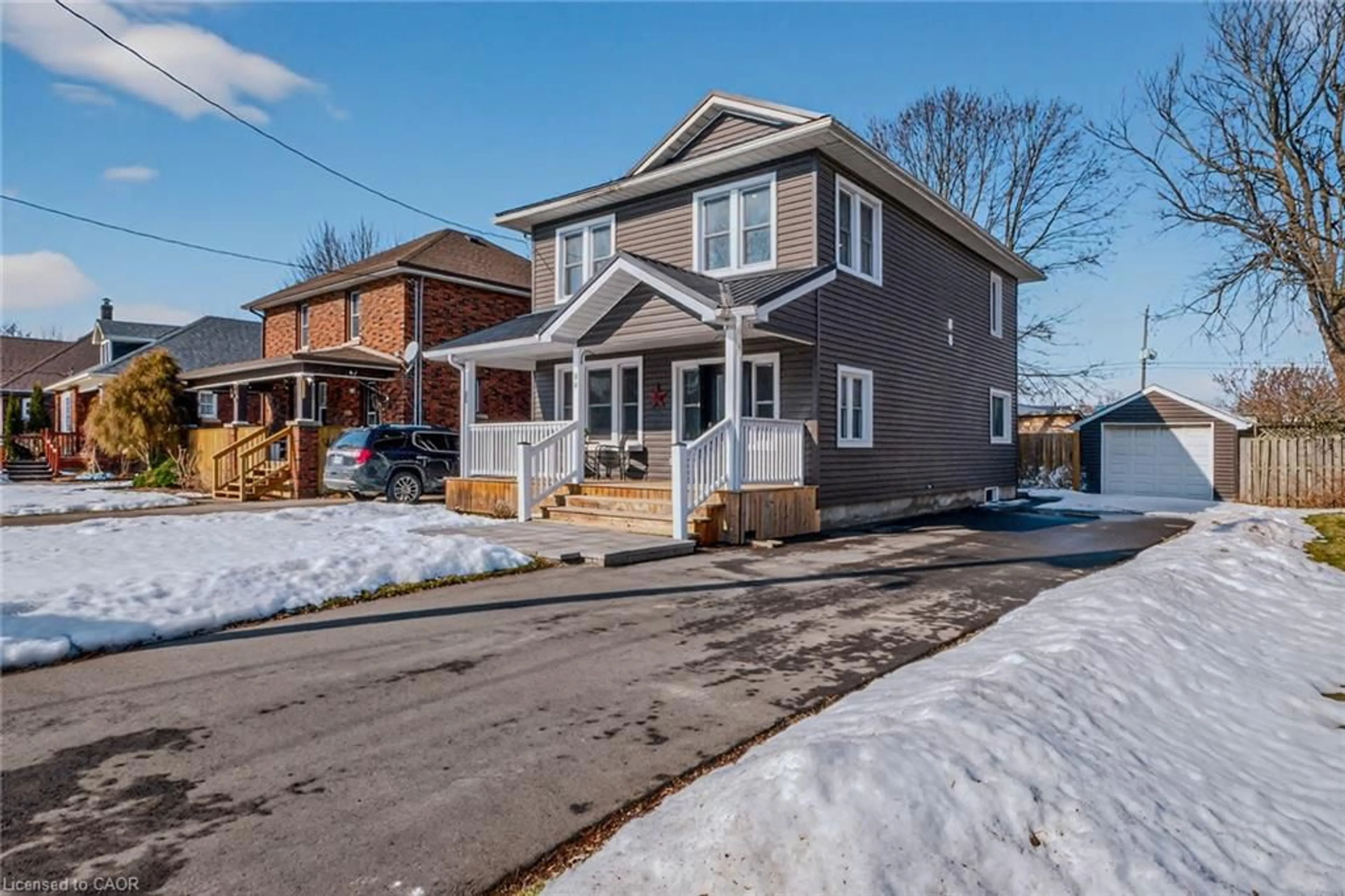 Home with brick exterior material, street for 99 North Main St, Simcoe Ontario N3Y 2M2