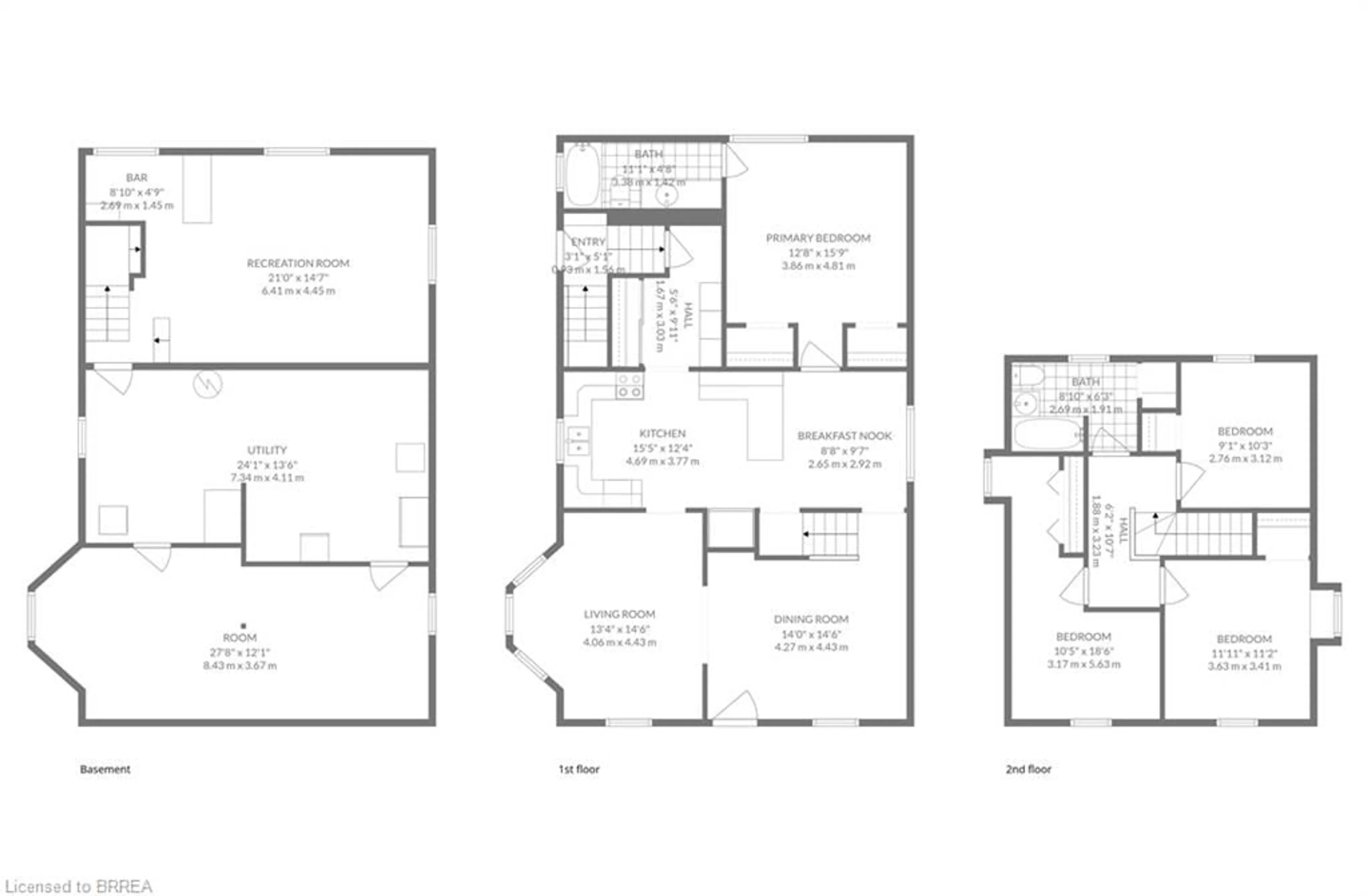 Floor plan for 8 Carlyle St, Brantford Ontario N3T 2C1