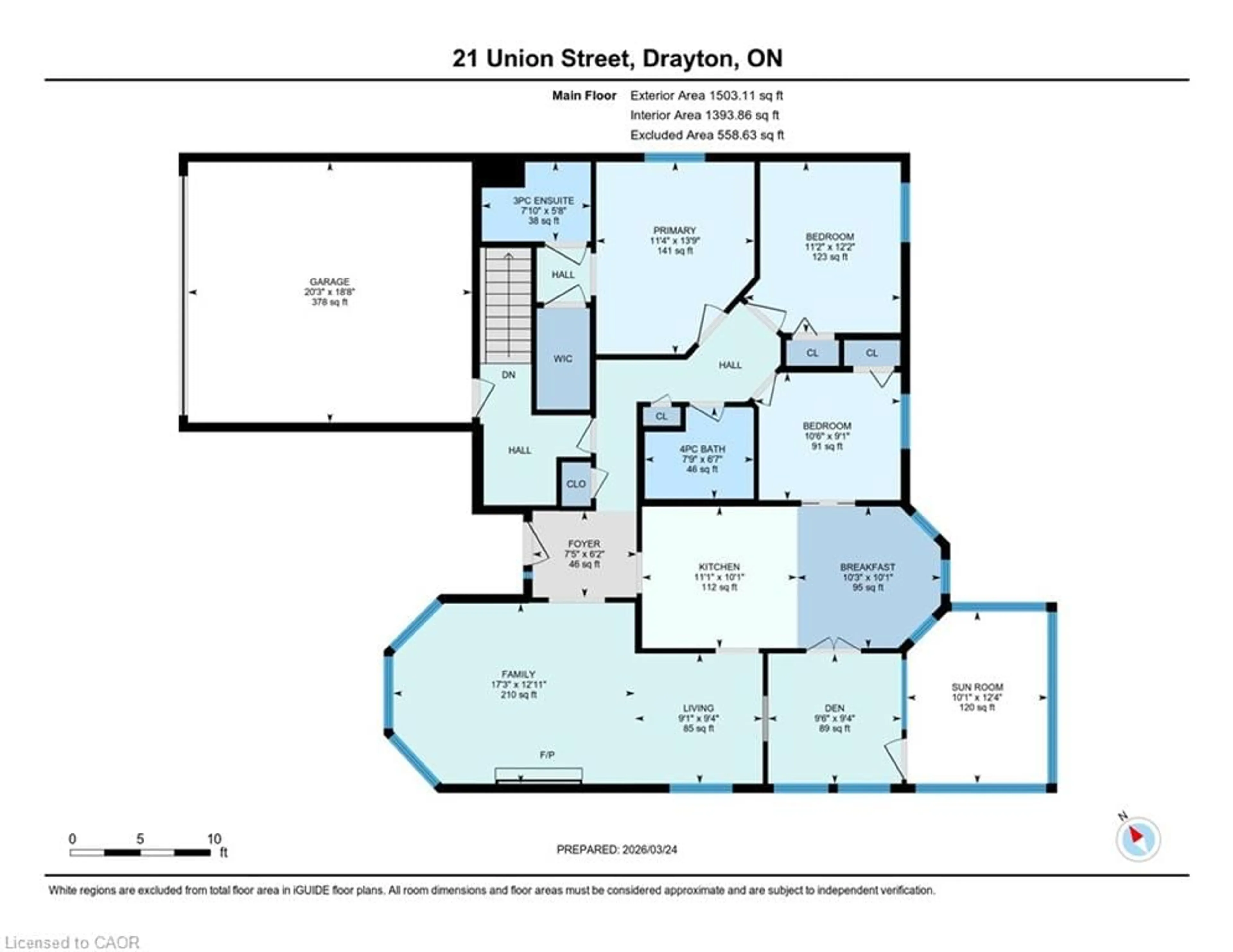 Floor plan for 21 Union St, Drayton Ontario N0G 1P0