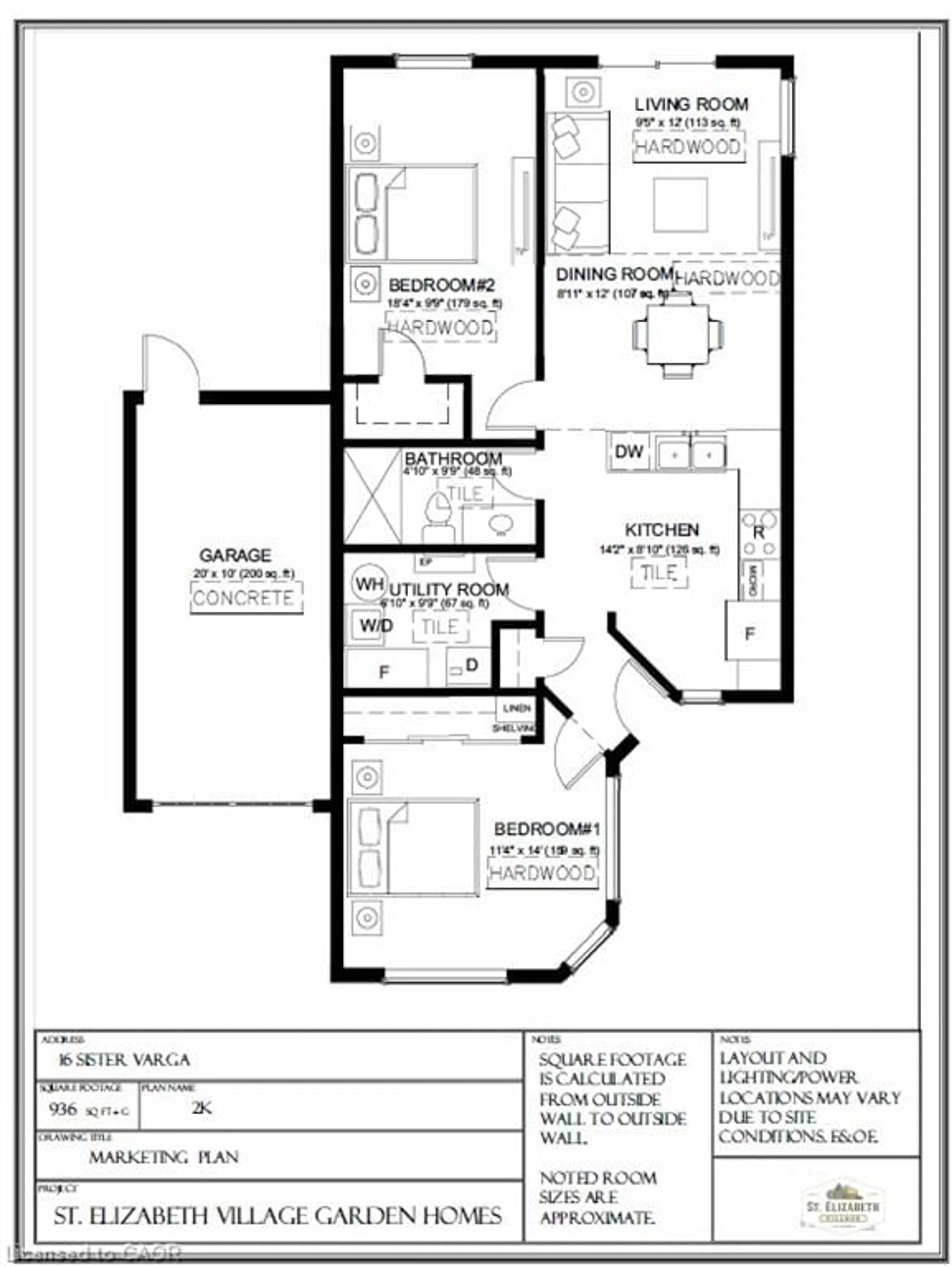 Floor plan for 16 Sister Varga Terr, Hamilton Ontario L9B 1T8