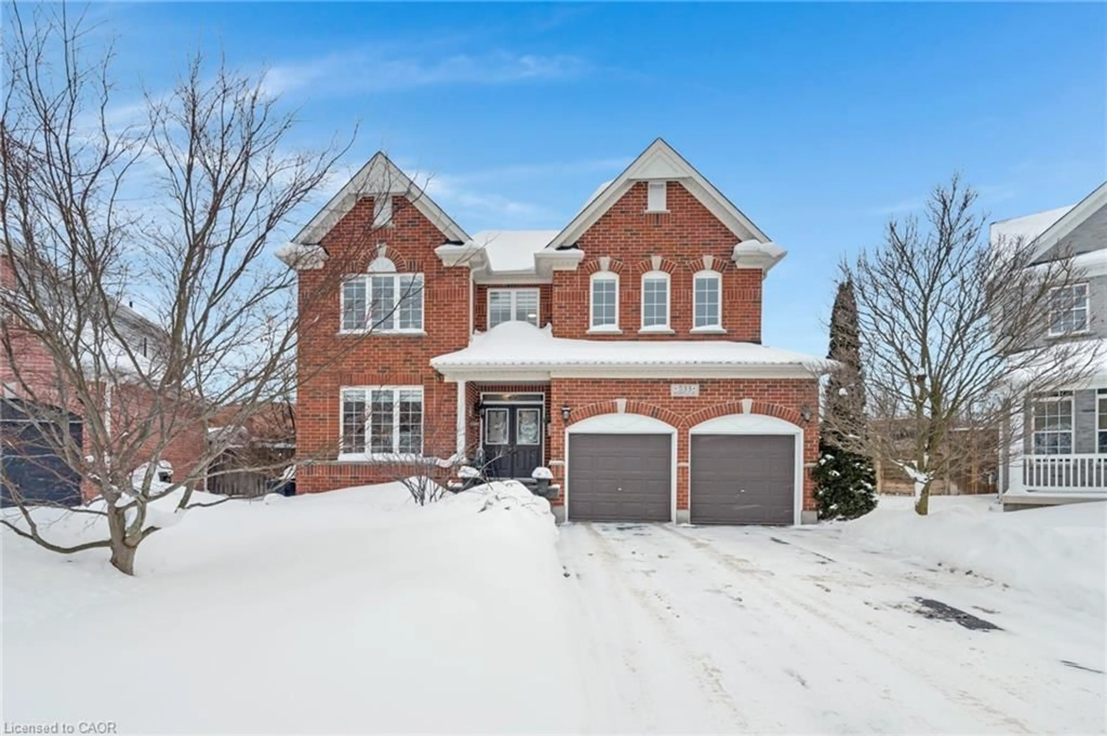 Home with brick exterior material, street for 533 Woodfield Crt, Kitchener Ontario N2P 2S8