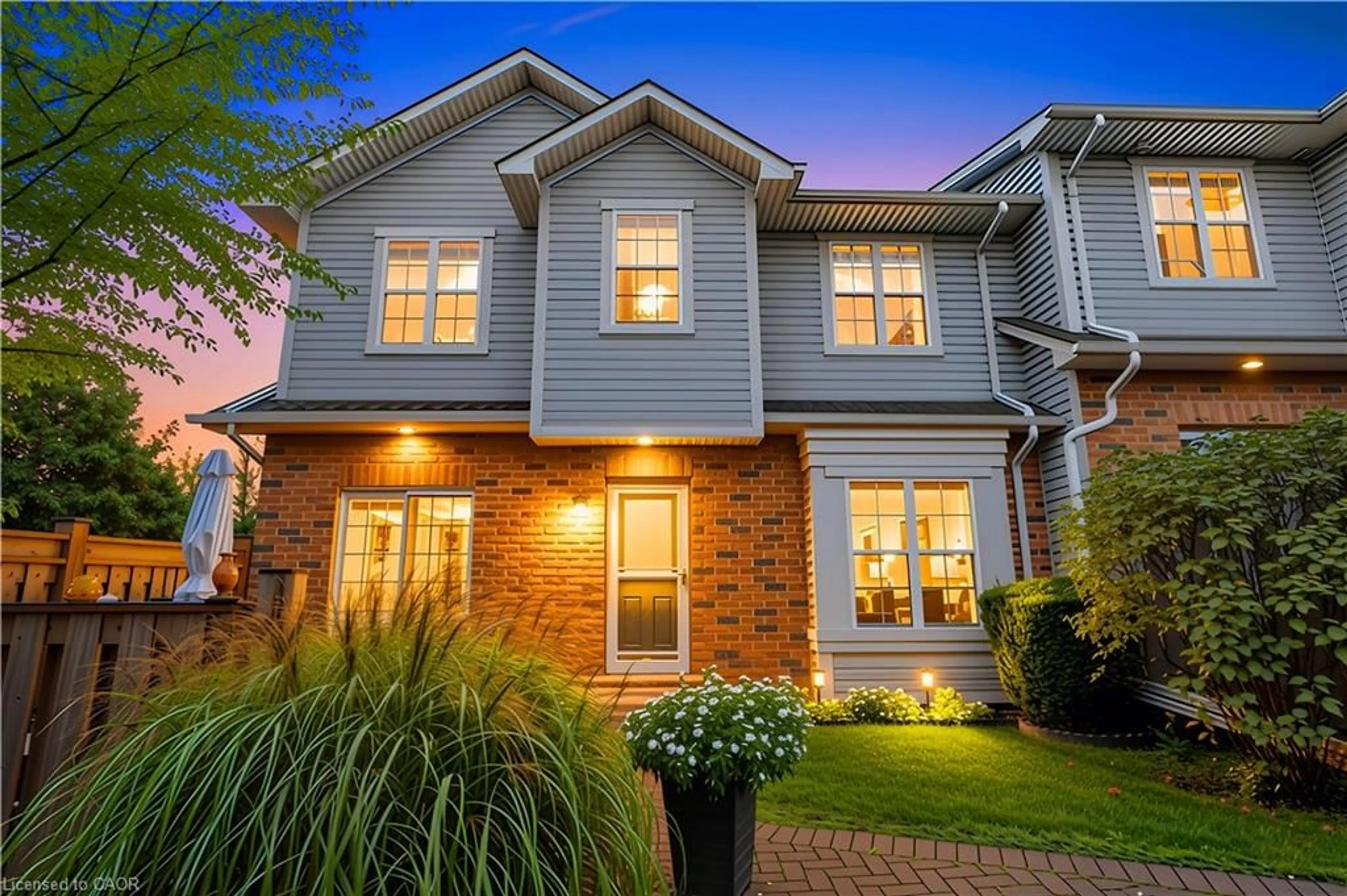 Home with brick exterior material, street for 1085 Harrogate Dr #45, Ancaster Ontario L9K 1R2