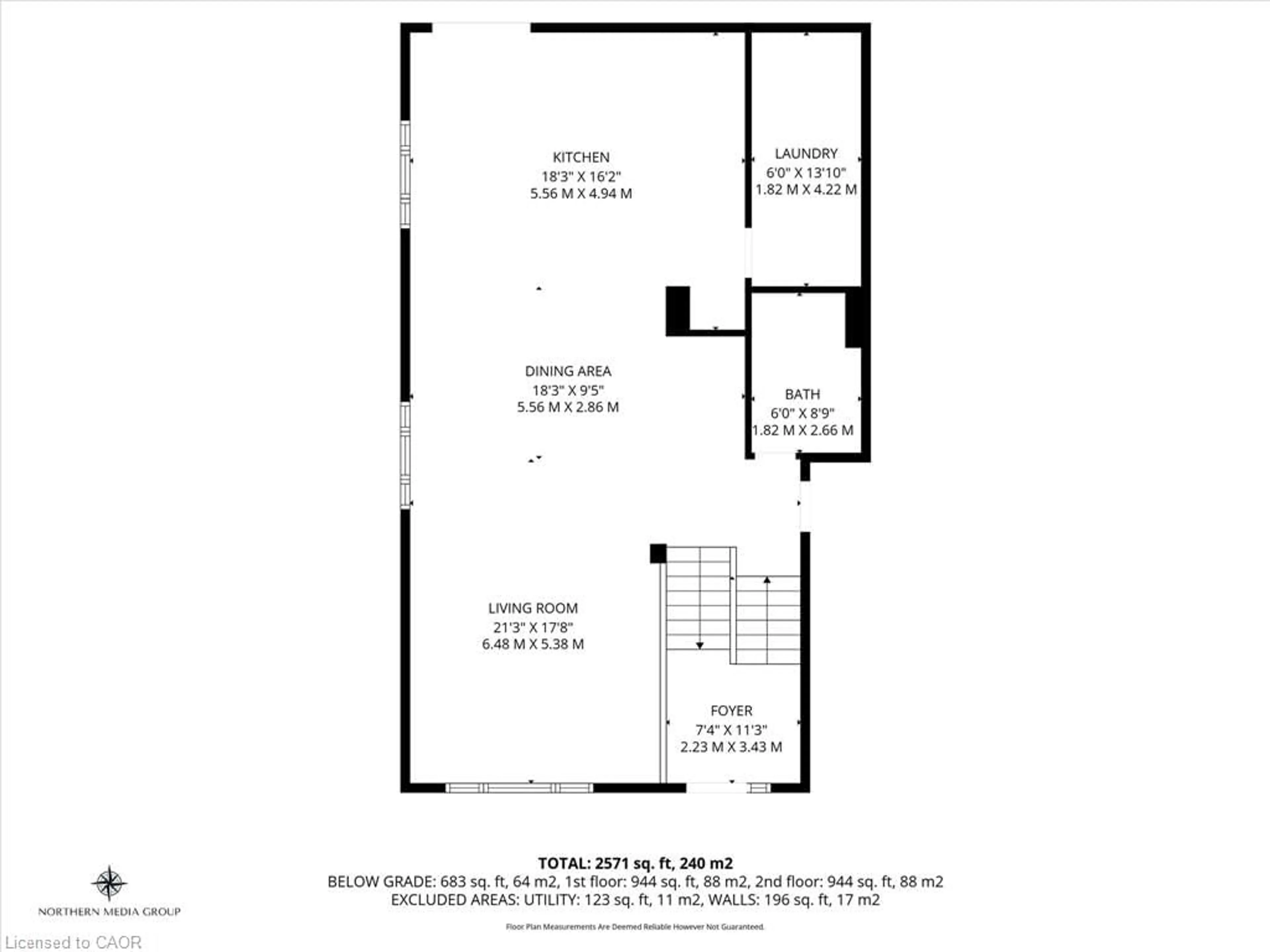 Floor plan for 25 Stephens Crt, Simcoe Ontario N3Y 4S8
