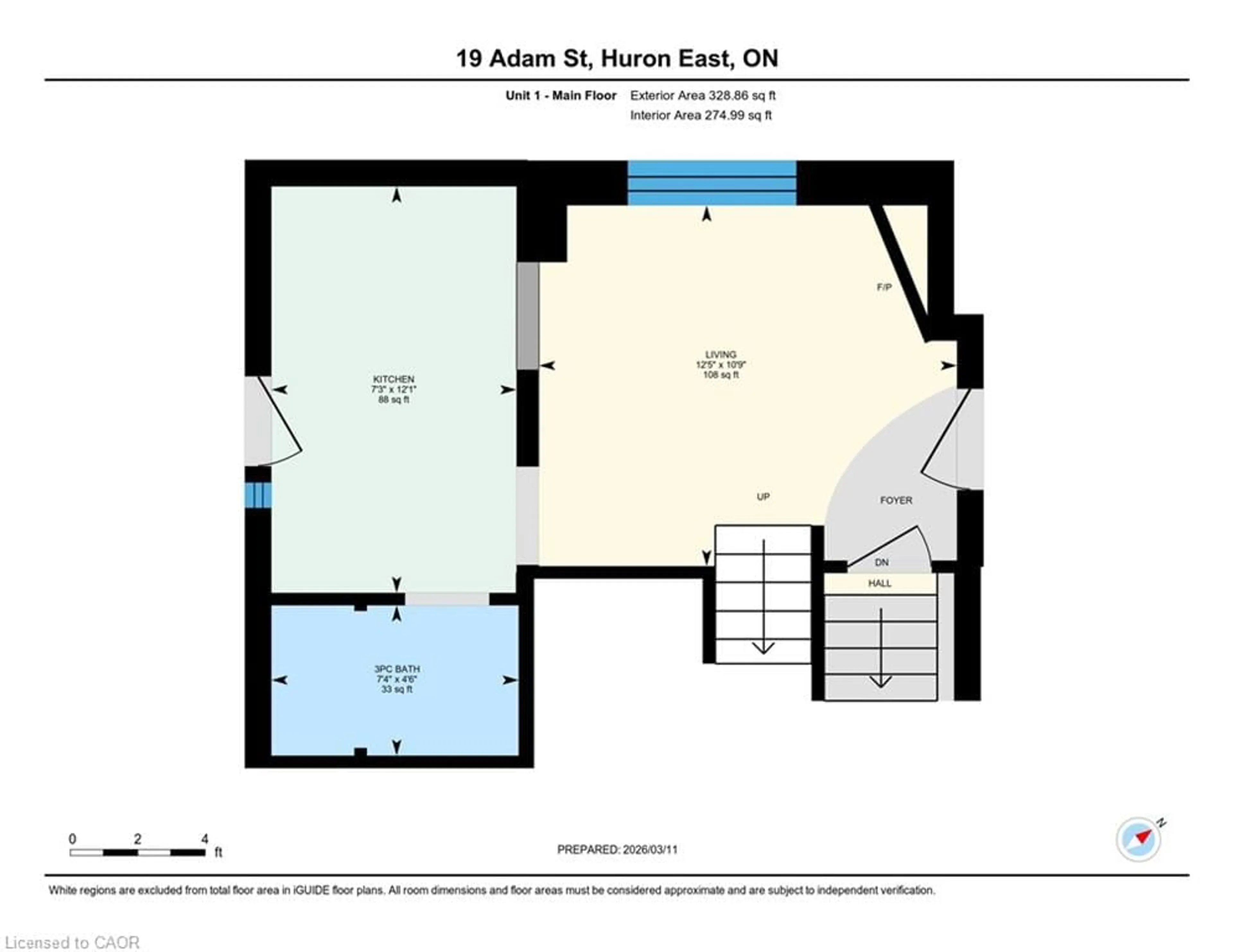 Floor plan for 19 Adam St, Seaforth Ontario N0K 1W0